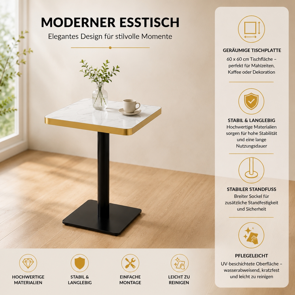 Présentation du table à manger
