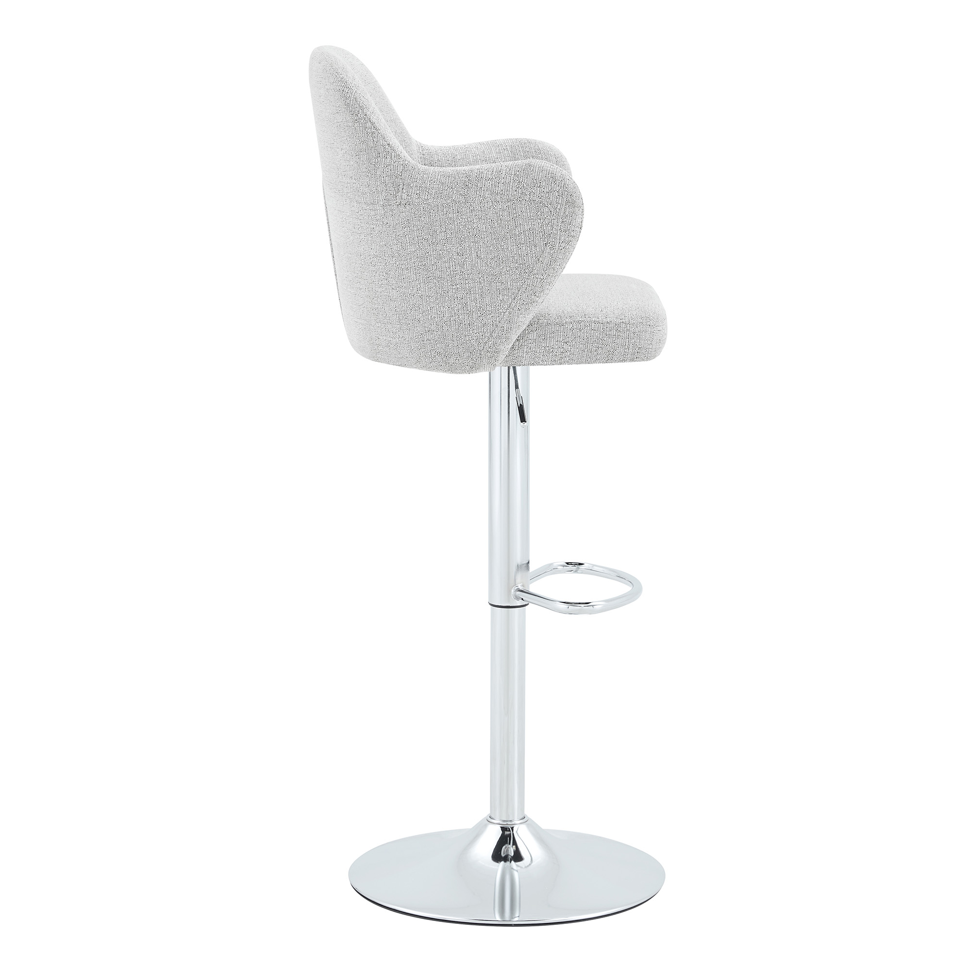 Lot de 2 tabourets de bar pivotants 360° en tissu - image 15