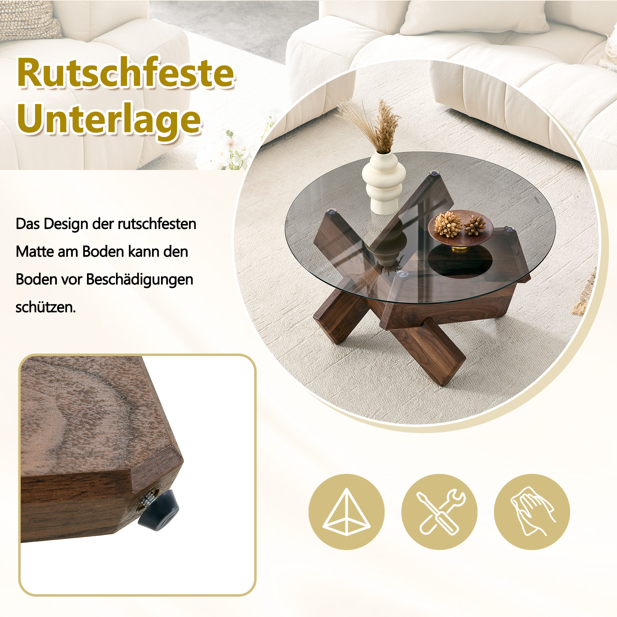 Détail du table basse