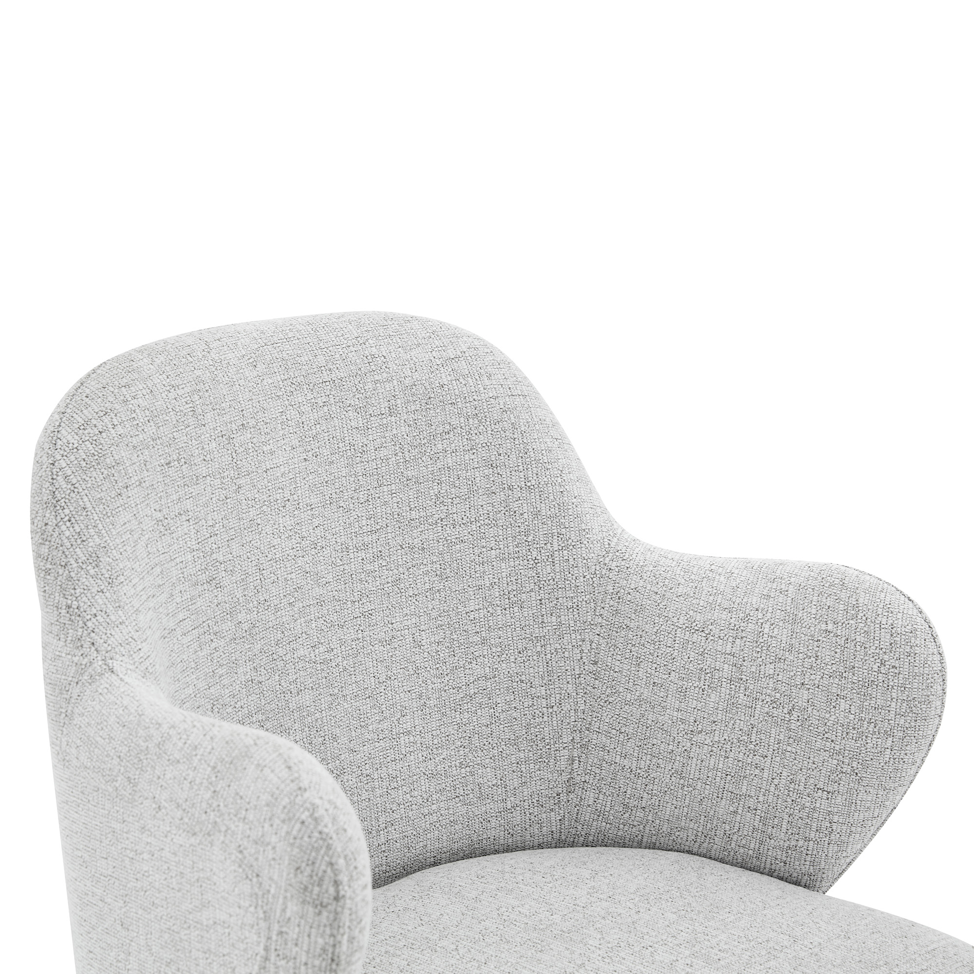 Lot de 2 tabourets de bar pivotants 360° en tissu - image 18