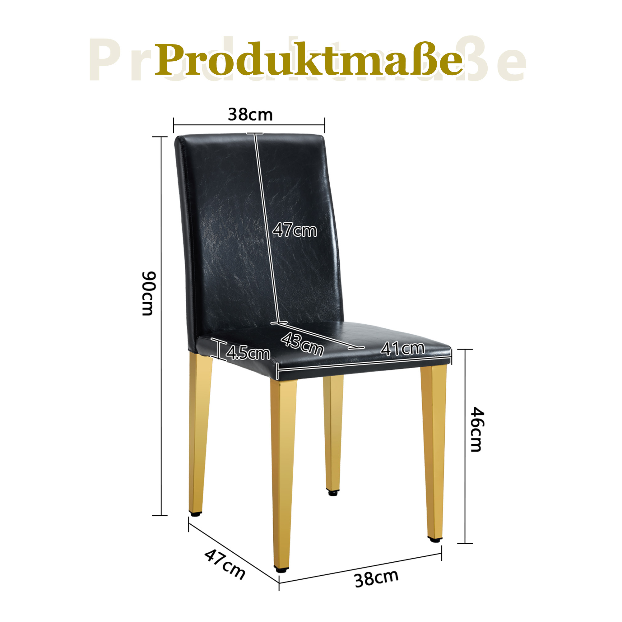 Dimensions du chaise de salle à manger