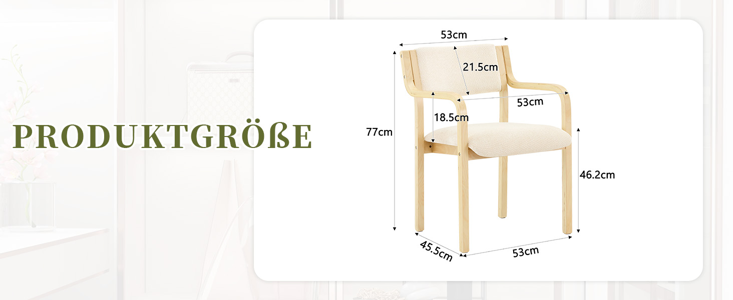 Présentation du chaise de salle à manger
