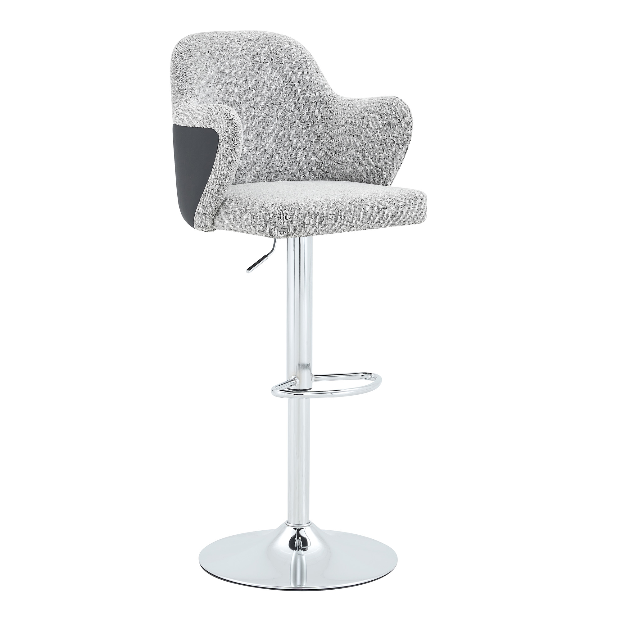 Lot de 2 tabourets de bar pivotants 360° en tissu - image 17