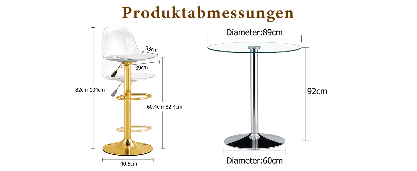 Présentation du ensemble table et chaises