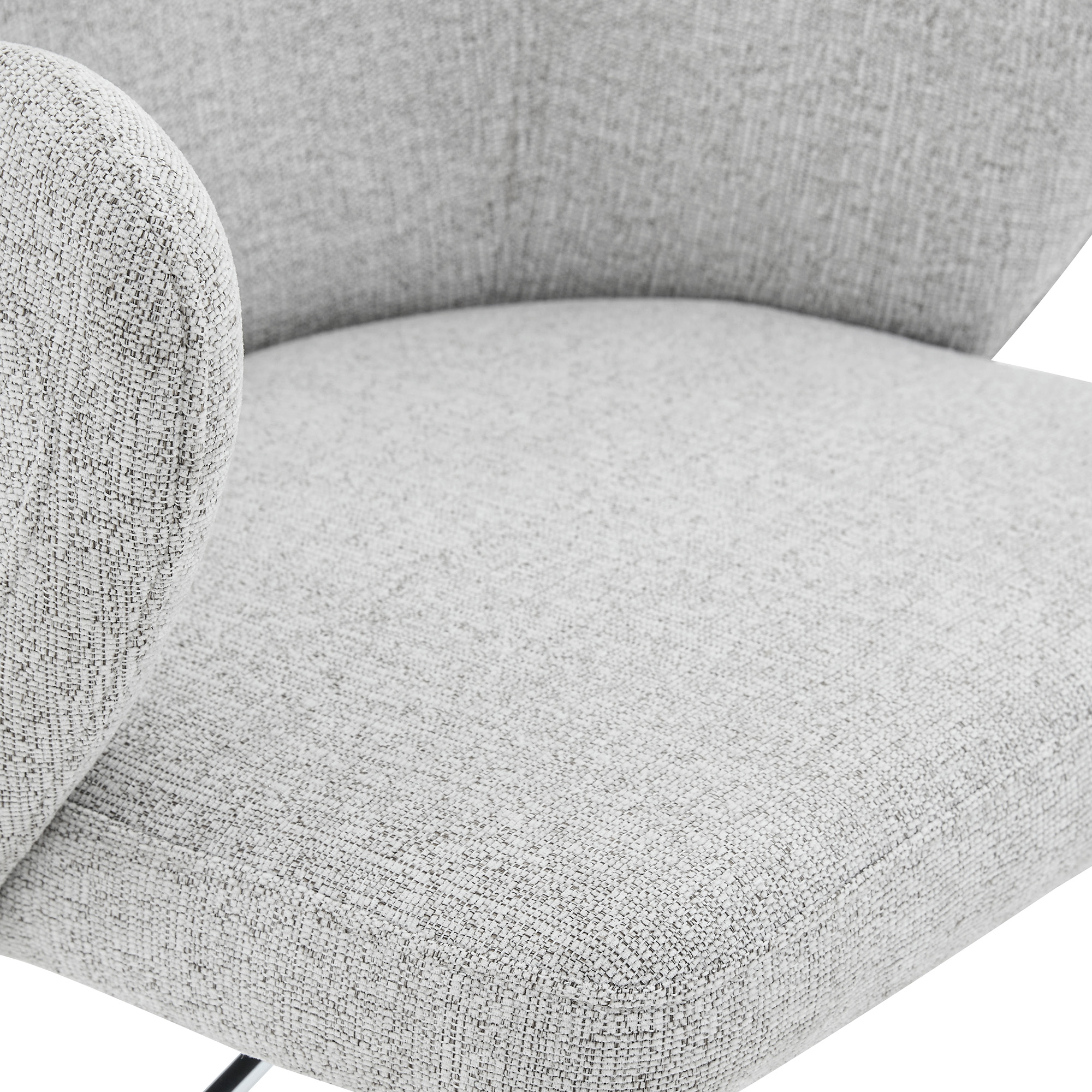 Lot de 2 tabourets de bar pivotants 360° en tissu - image 19