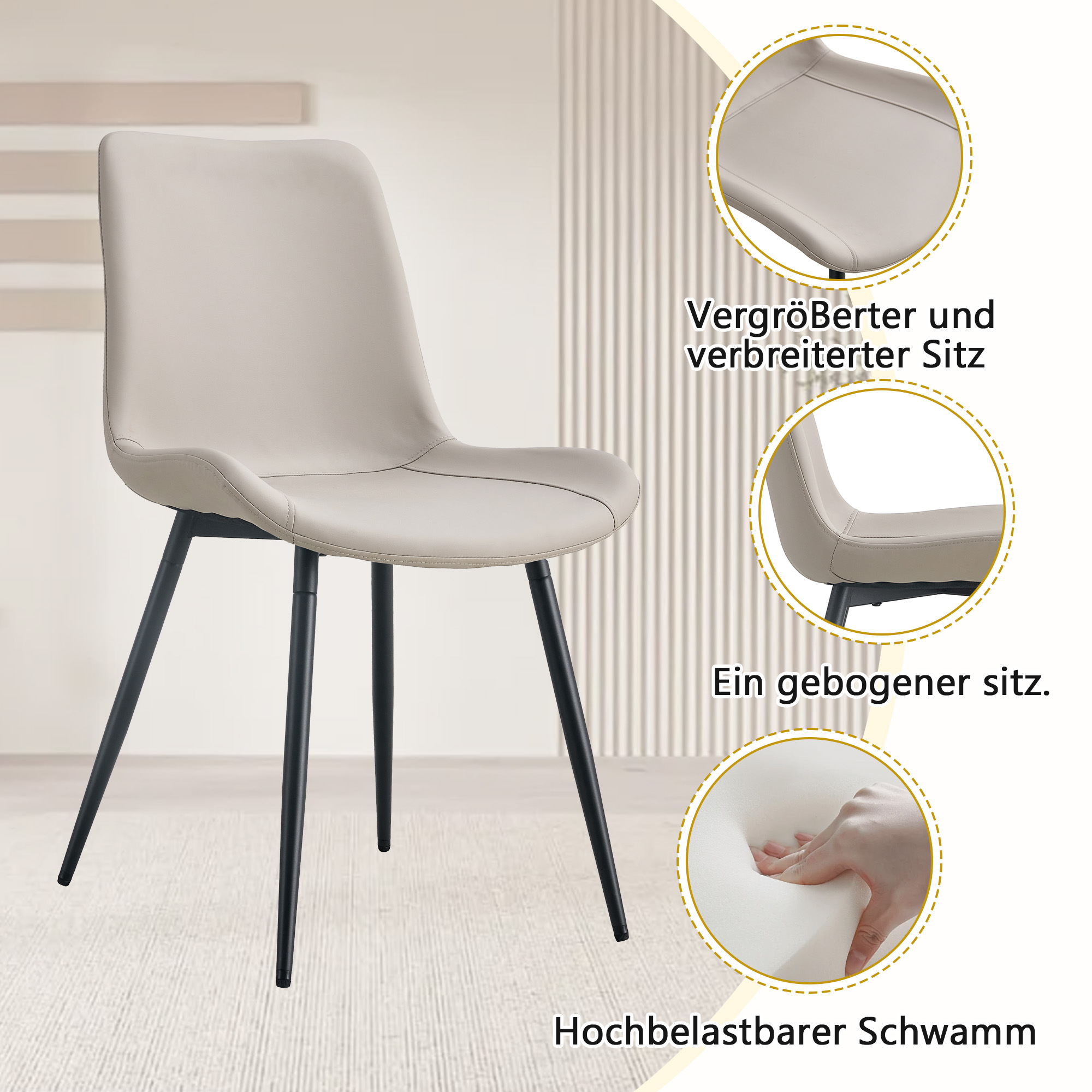 Présentation du chaise de salle à manger