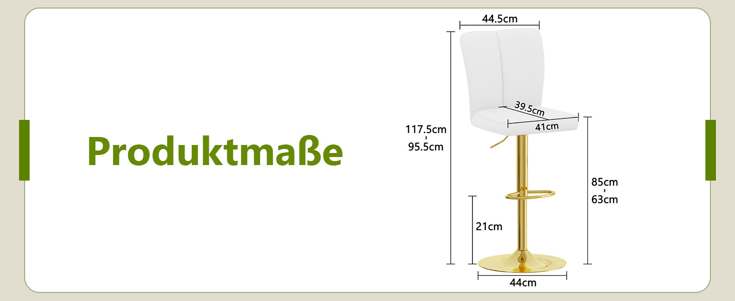 Tabouret de bar pivotant 360° réglable en hauteur - image 3