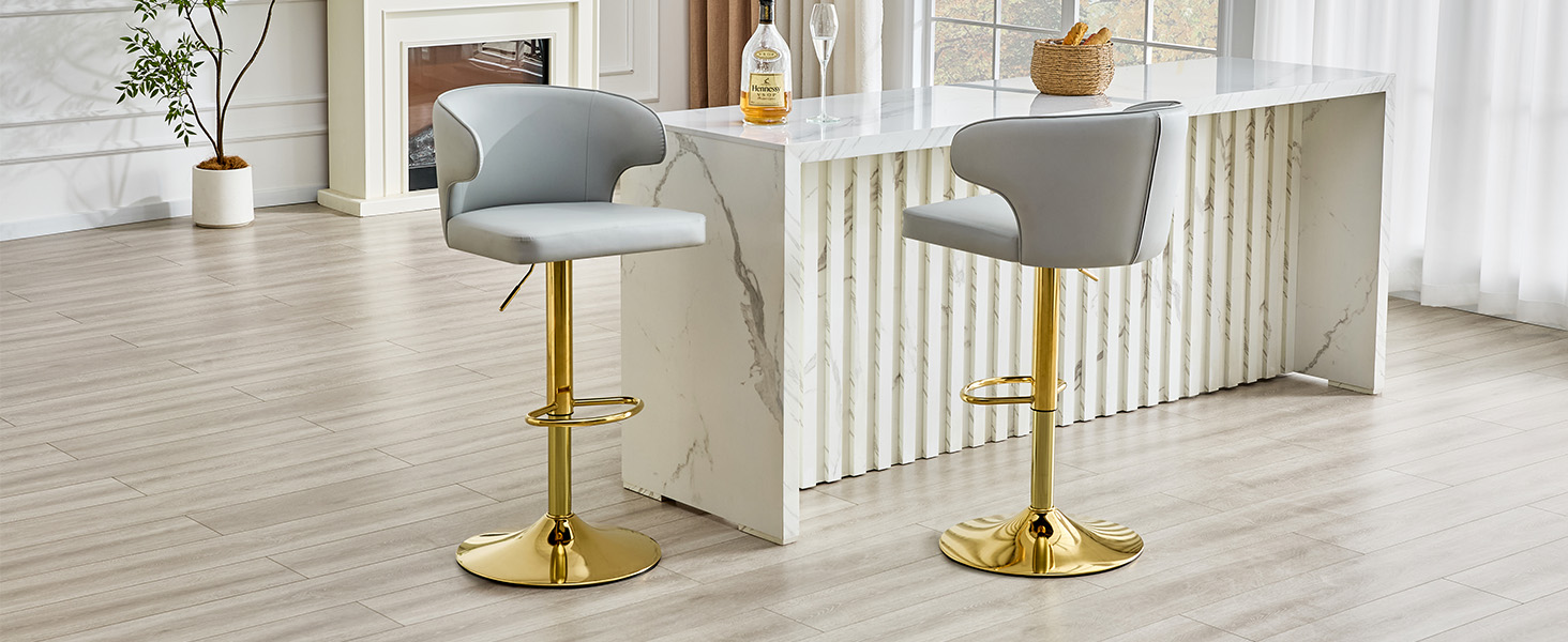 Tabouret de bar pivotant 360° réglable en hauteur - image 7