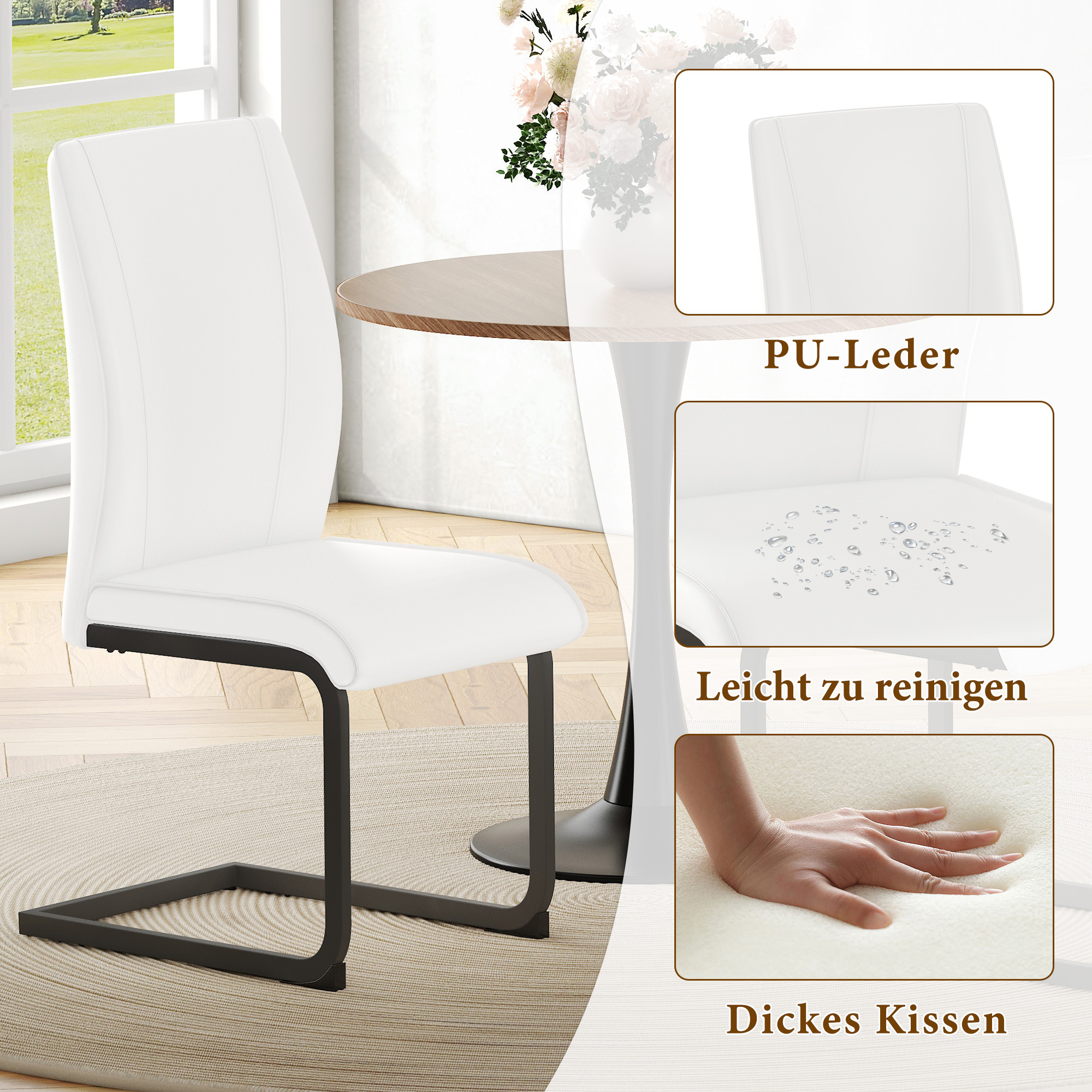 Détail du chaise de salle à manger