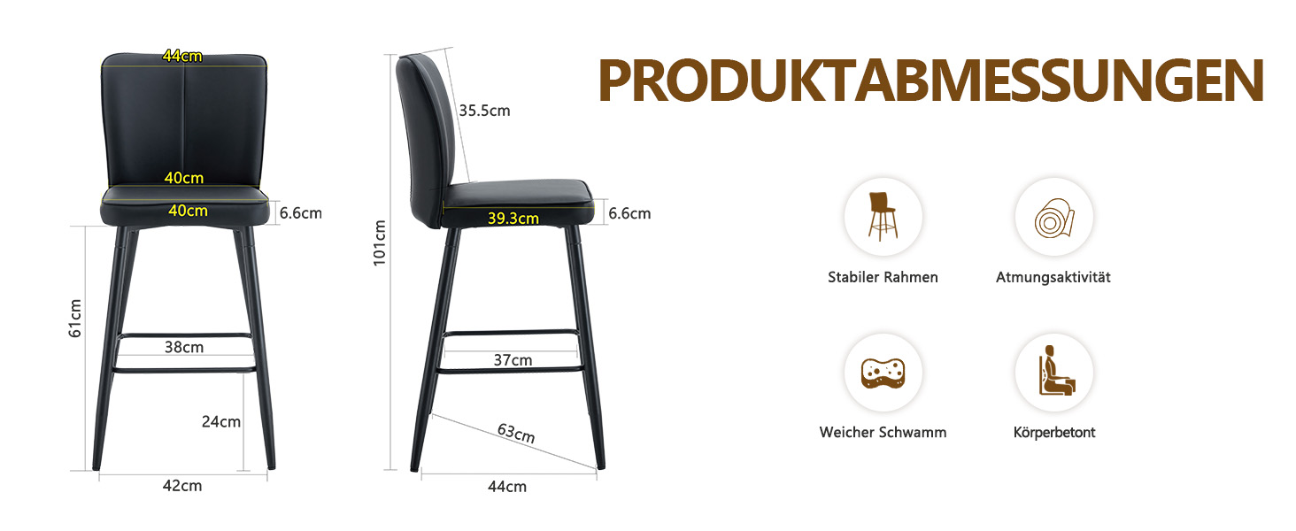 Présentation du tabouret de bar
