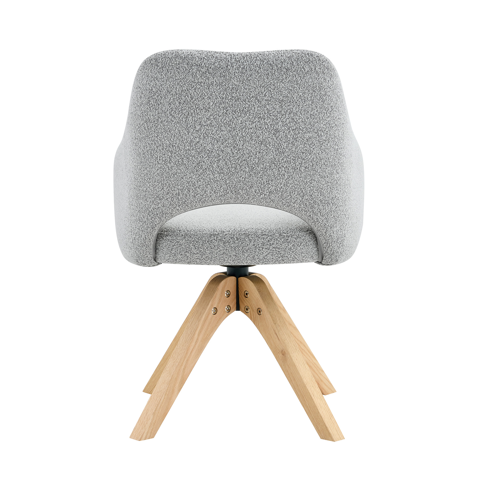 Chaise de salle à manger pivotante 360° en tissu s - image 15