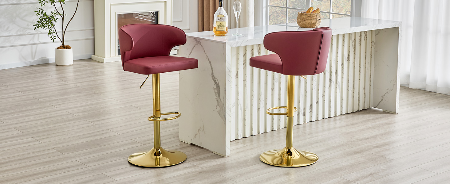 Tabouret de bar pivotant 360° réglable en hauteur - image 7