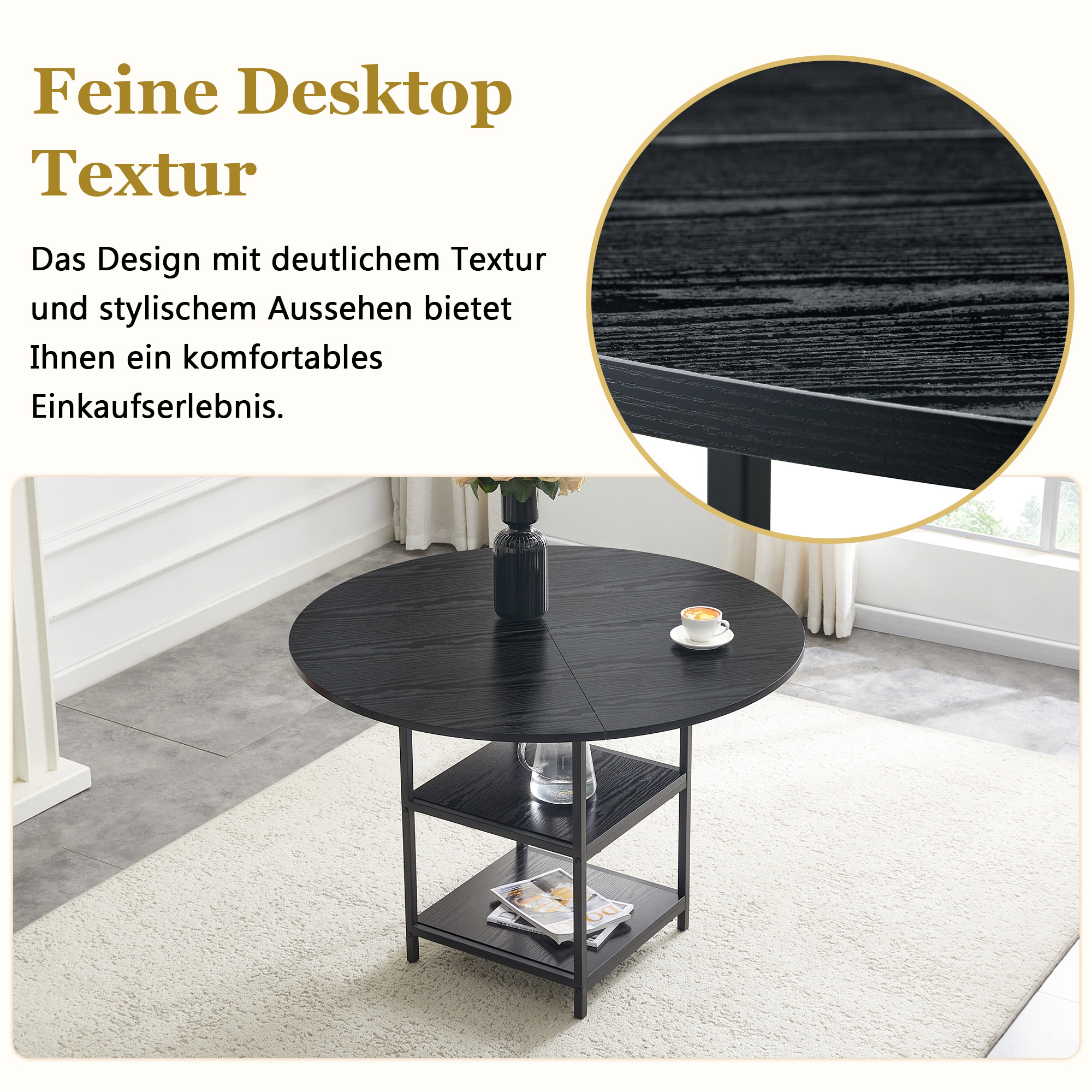 Ensemble table et chaises, 3 pièces, 1 table + 2 chaises, rangement intégré, tissu et métal, gris clair - vue 4