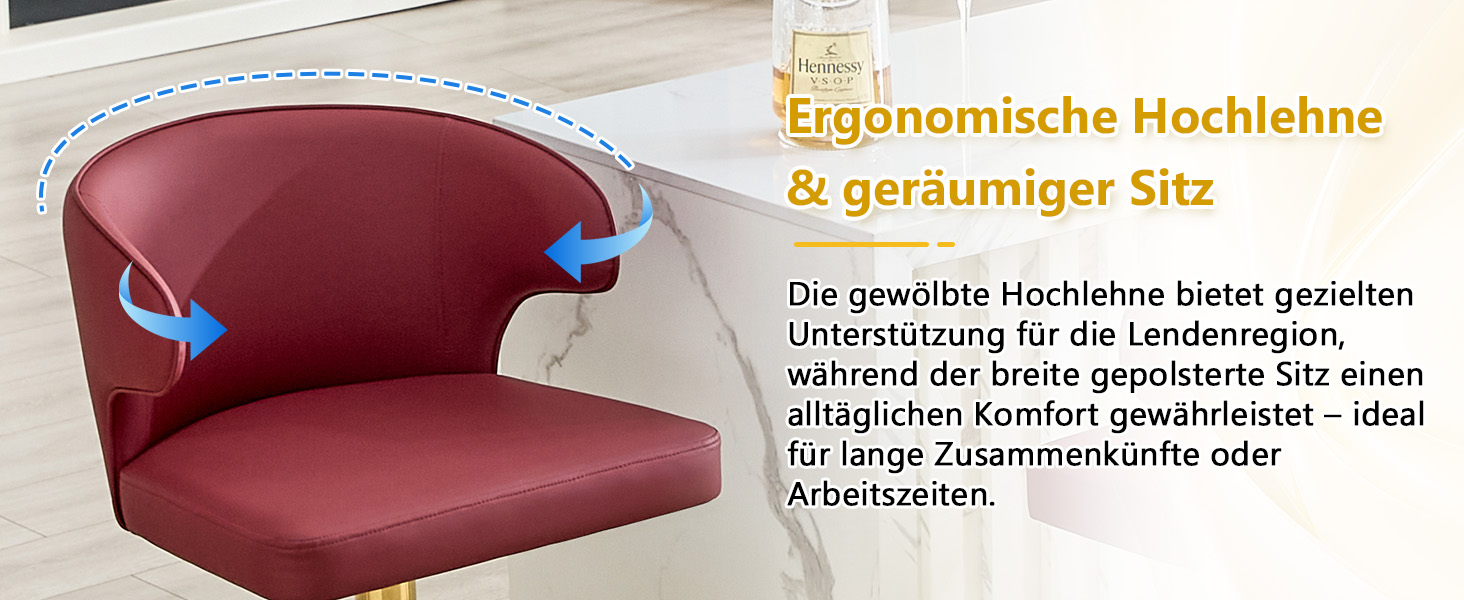 Tabouret de bar pivotant 360° réglable en hauteur - image 10