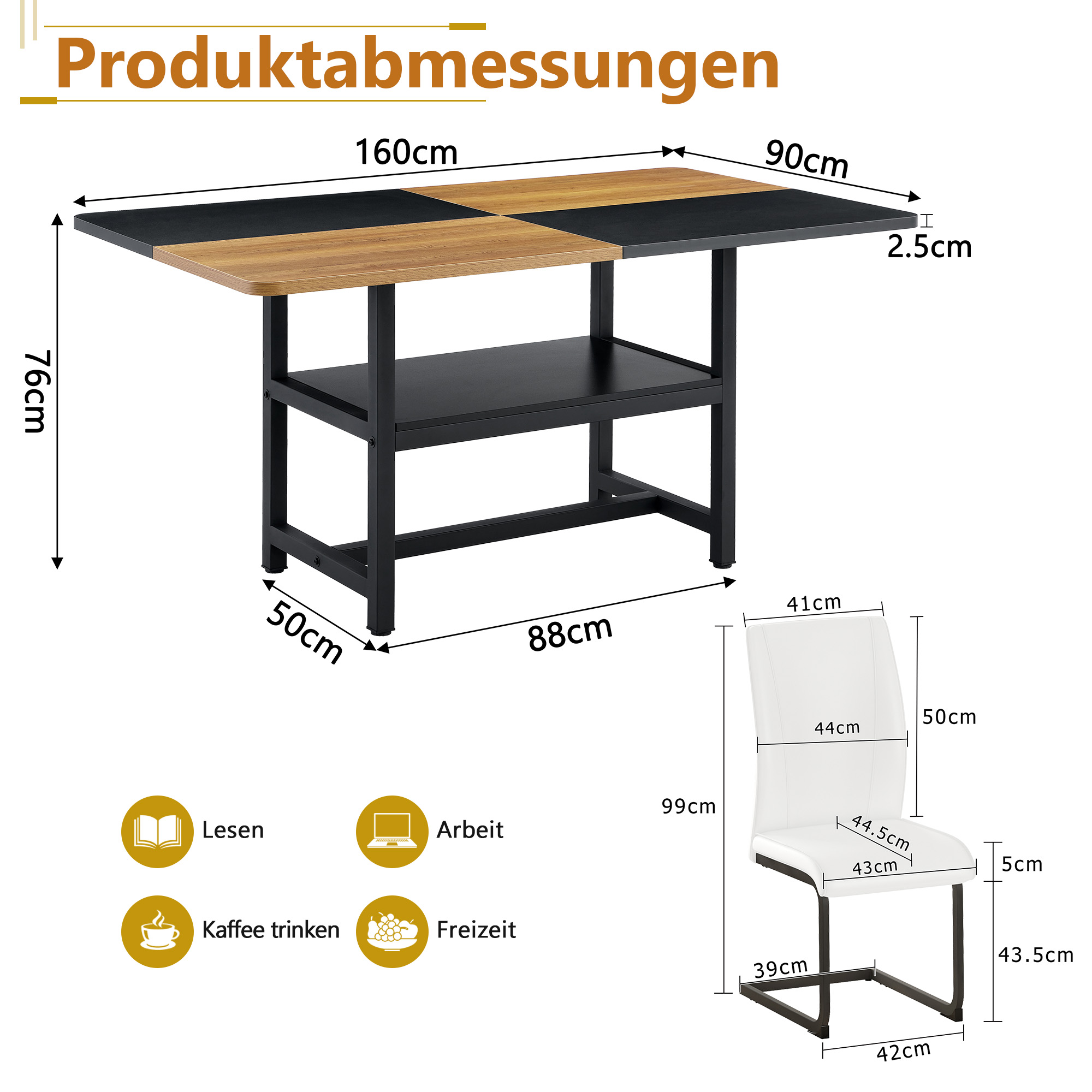 Dimensions du table à manger