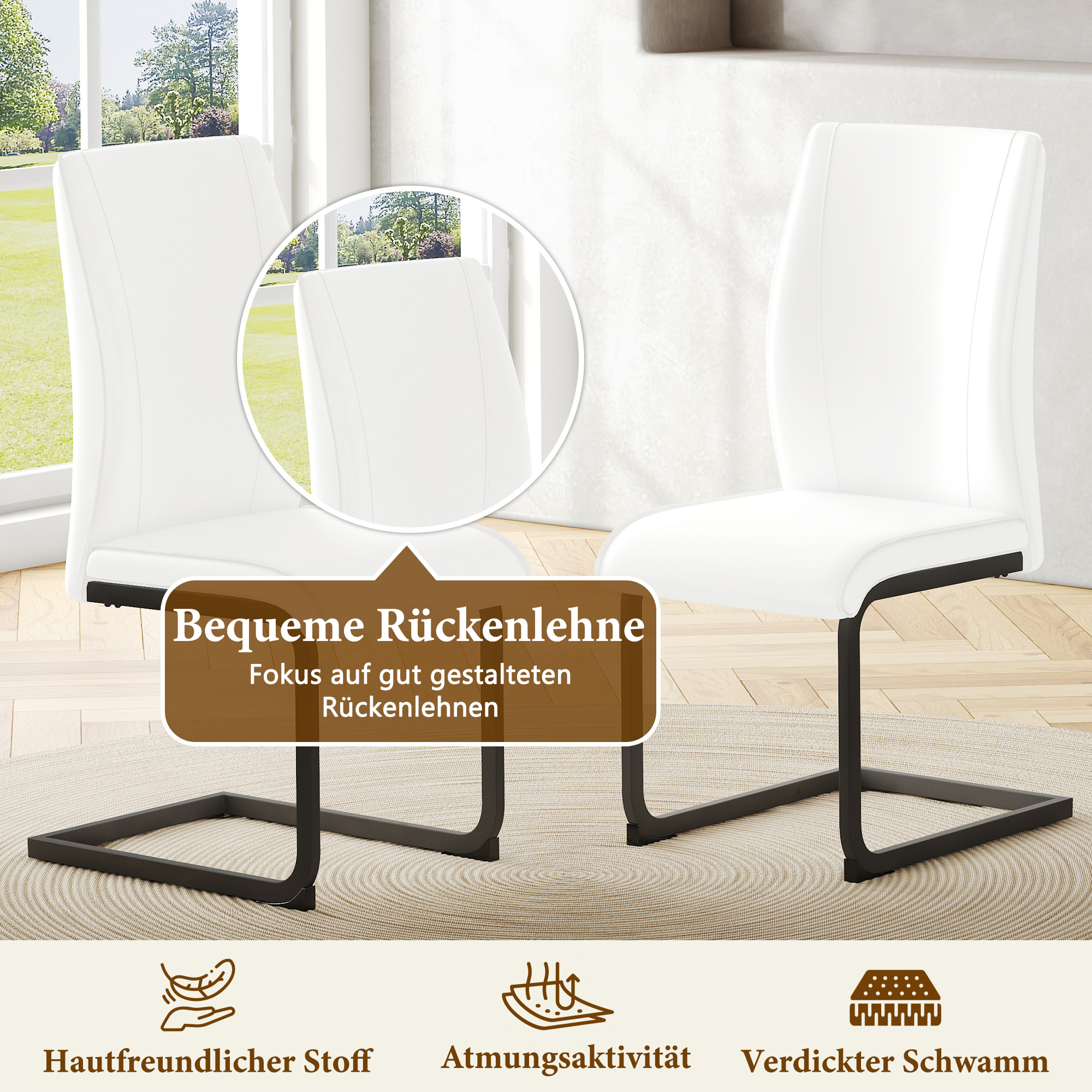 Détail du chaise de salle à manger