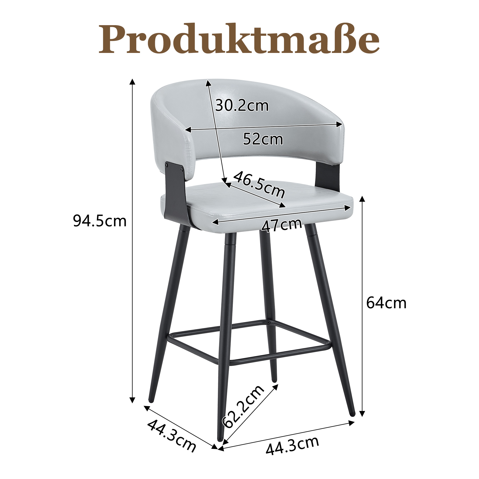 Dimensions du chaise de salle à manger