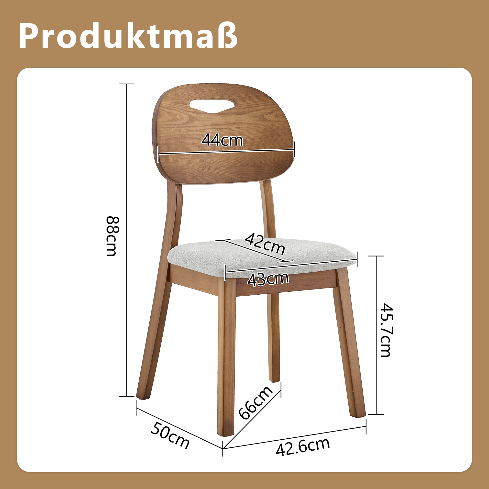 Dimensions du chaise de salle à manger