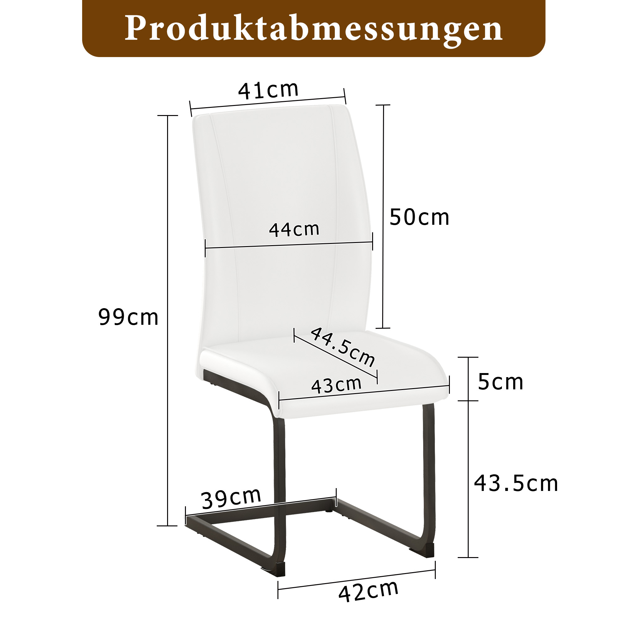 Dimensions du chaise de salle à manger