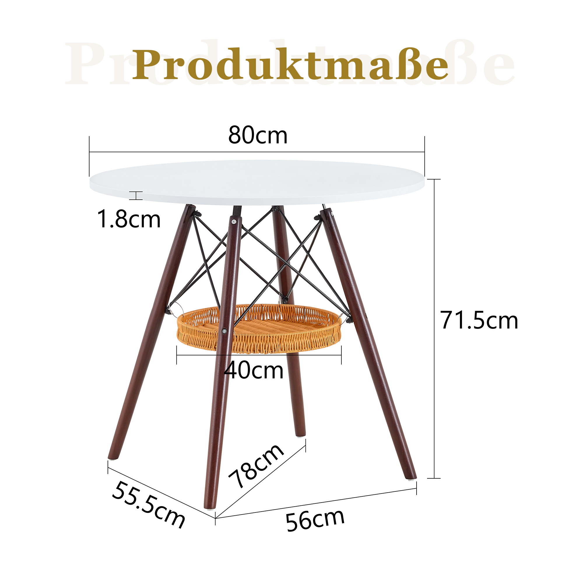 Dimensions du table à manger