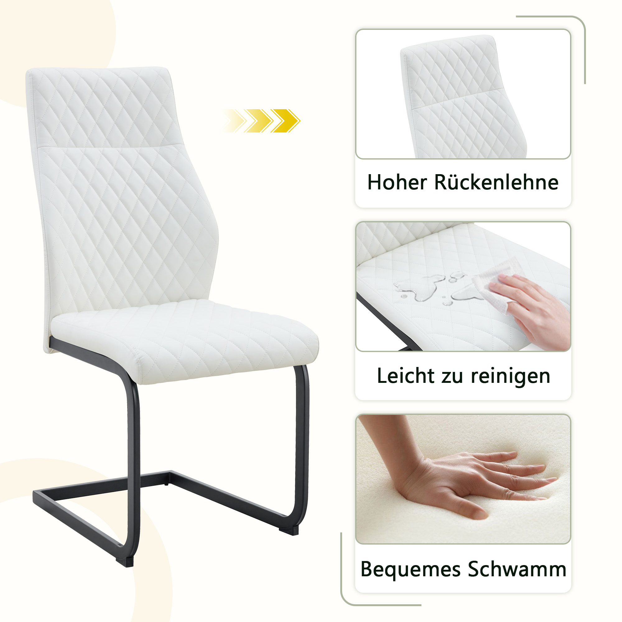 Détail du chaise de salle à manger