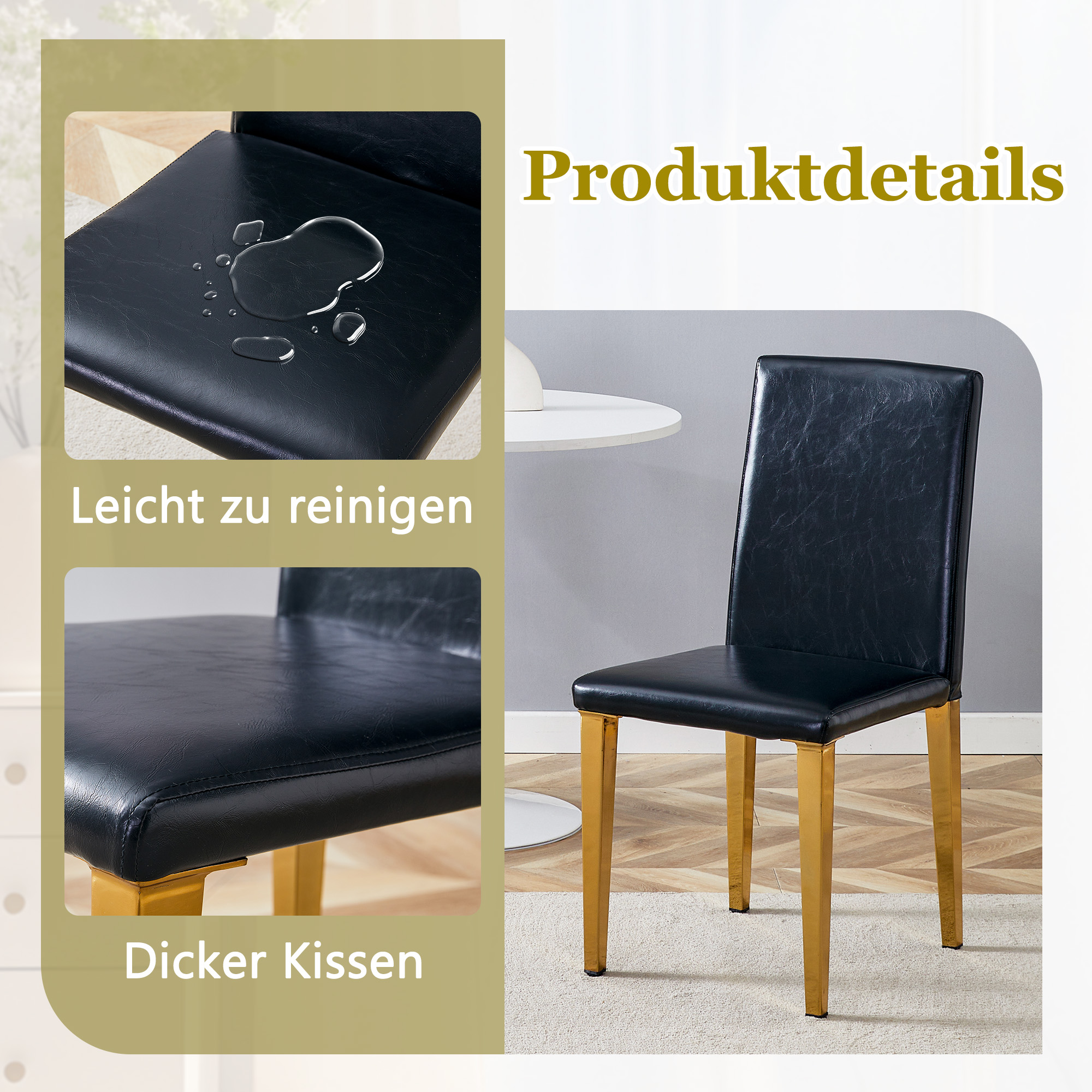 Détail du chaise de salle à manger