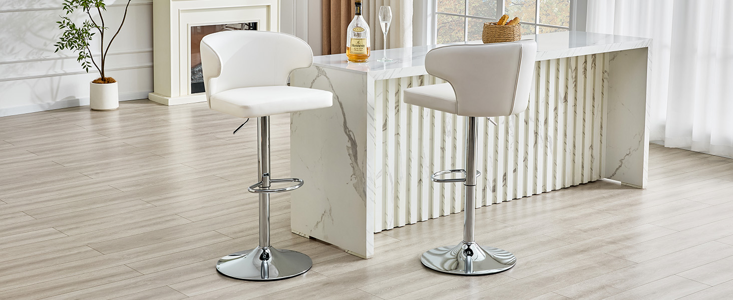 Tabouret de bar pivotant 360° réglable en hauteur - image 7