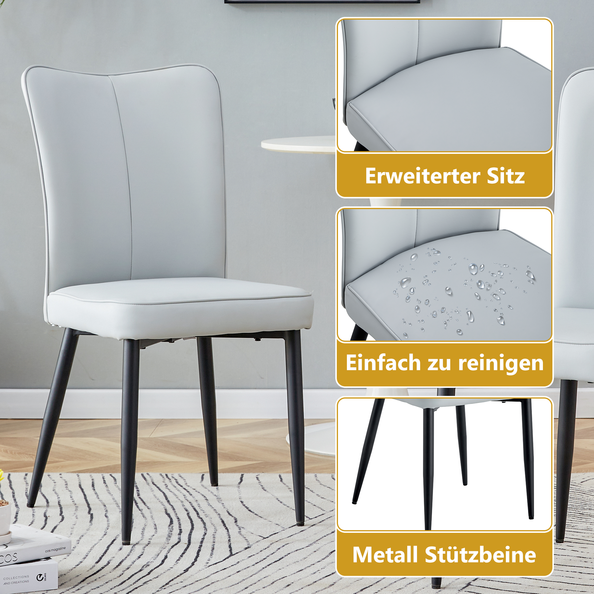 Détail du chaise de salle à manger