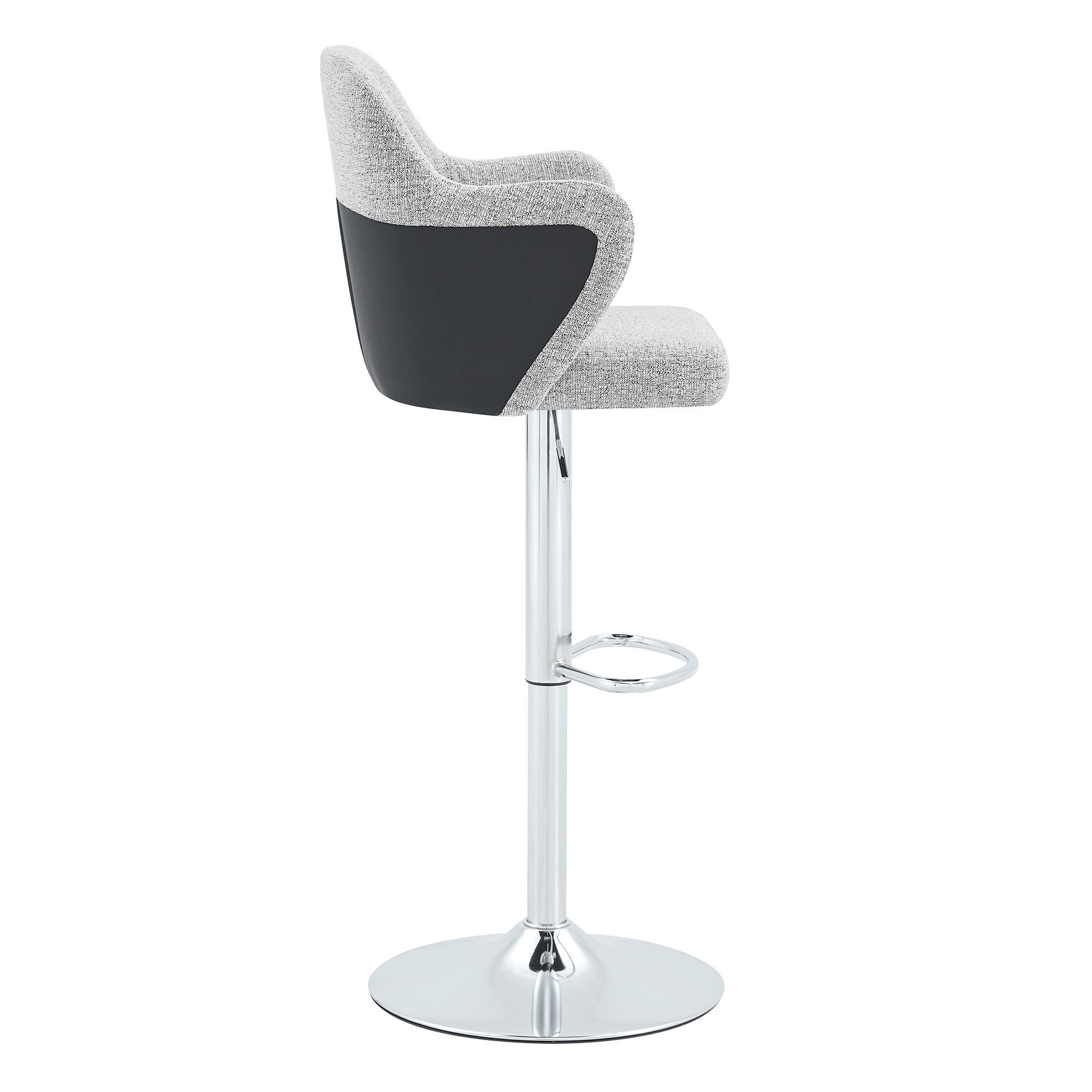 Lot de 2 tabourets de bar pivotants 360° en tissu - image 15
