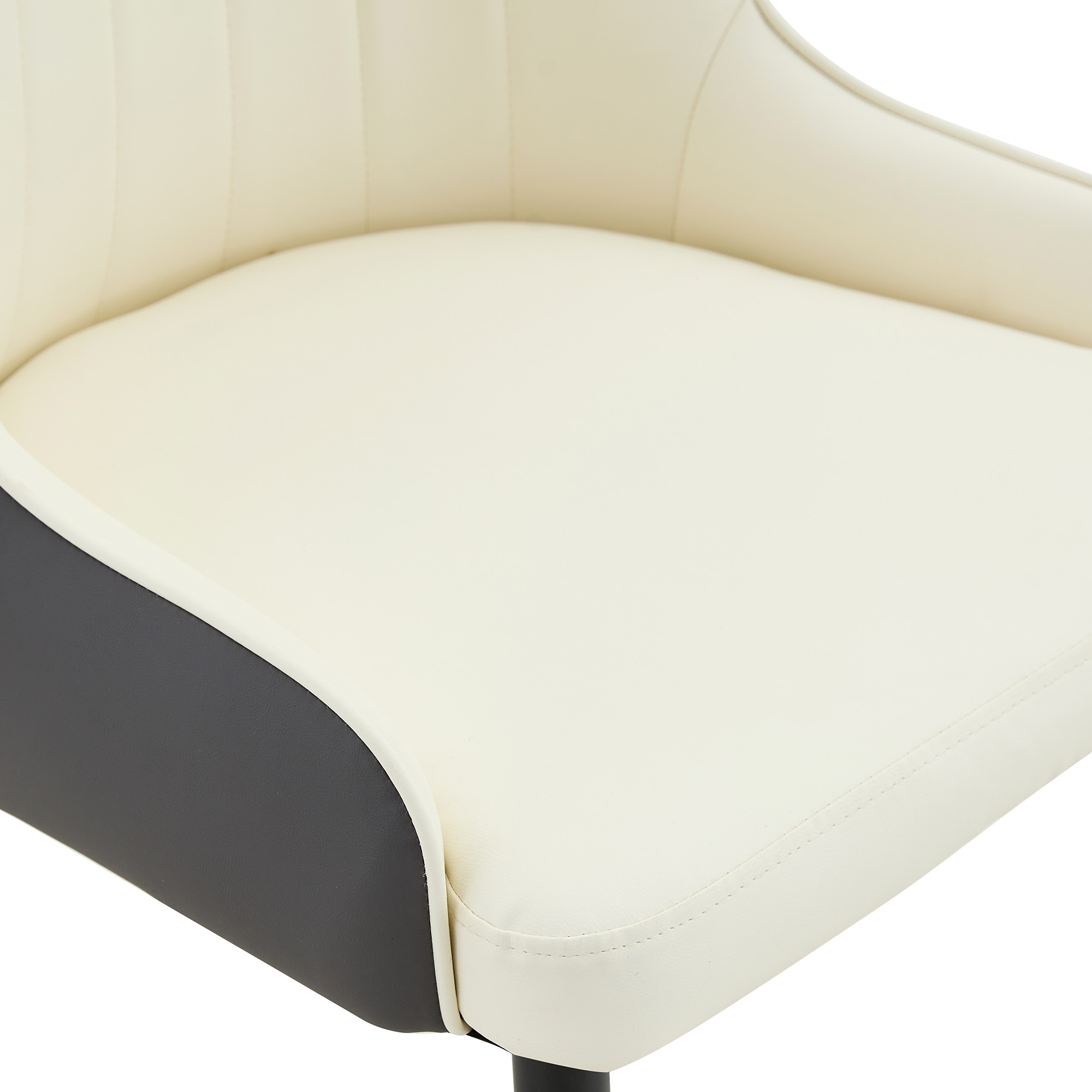 Chaise de salle à manger design éclair en PU cuir - image 13