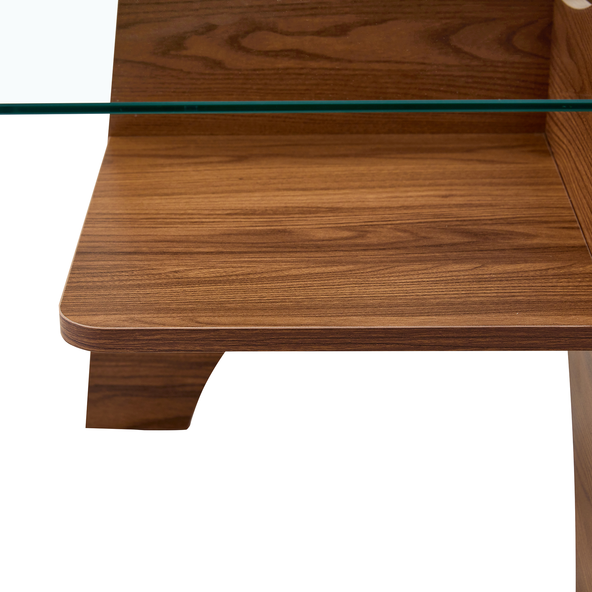 Table basse carrée 80 cm en verre de sécurité avec - image 12