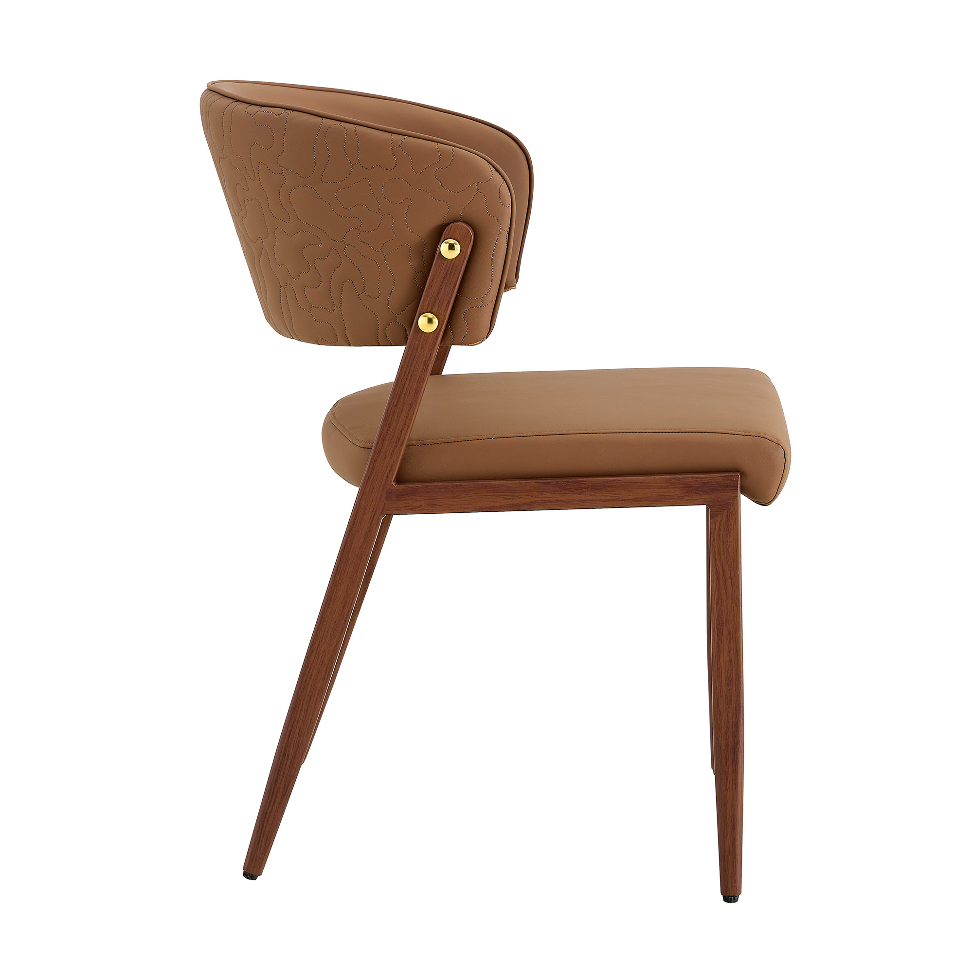 Chaise de salle à manger moderne en simili cuir av - image 4