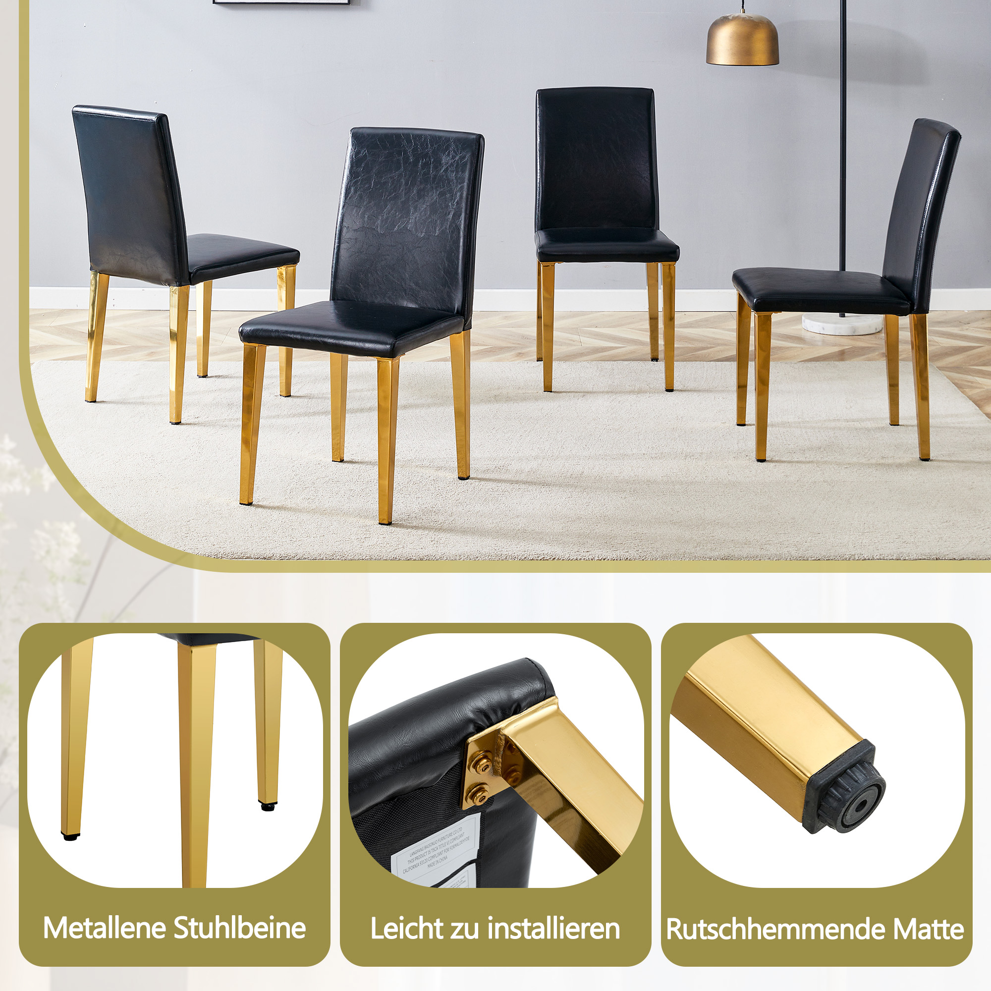 Détail du chaise de salle à manger
