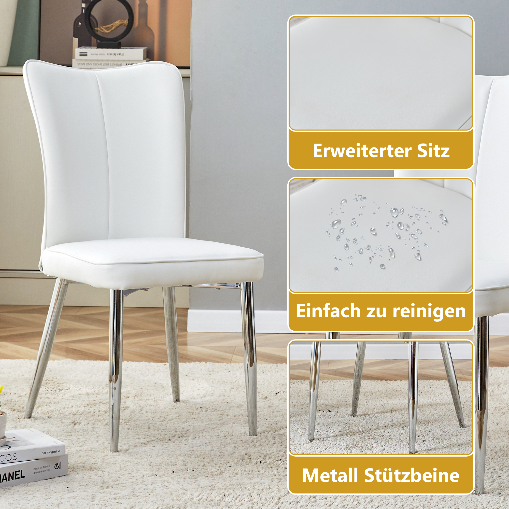 Détail du chaise de salle à manger