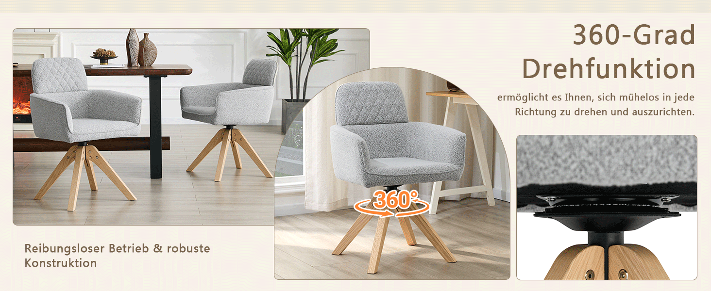 Présentation du chaise de salle à manger