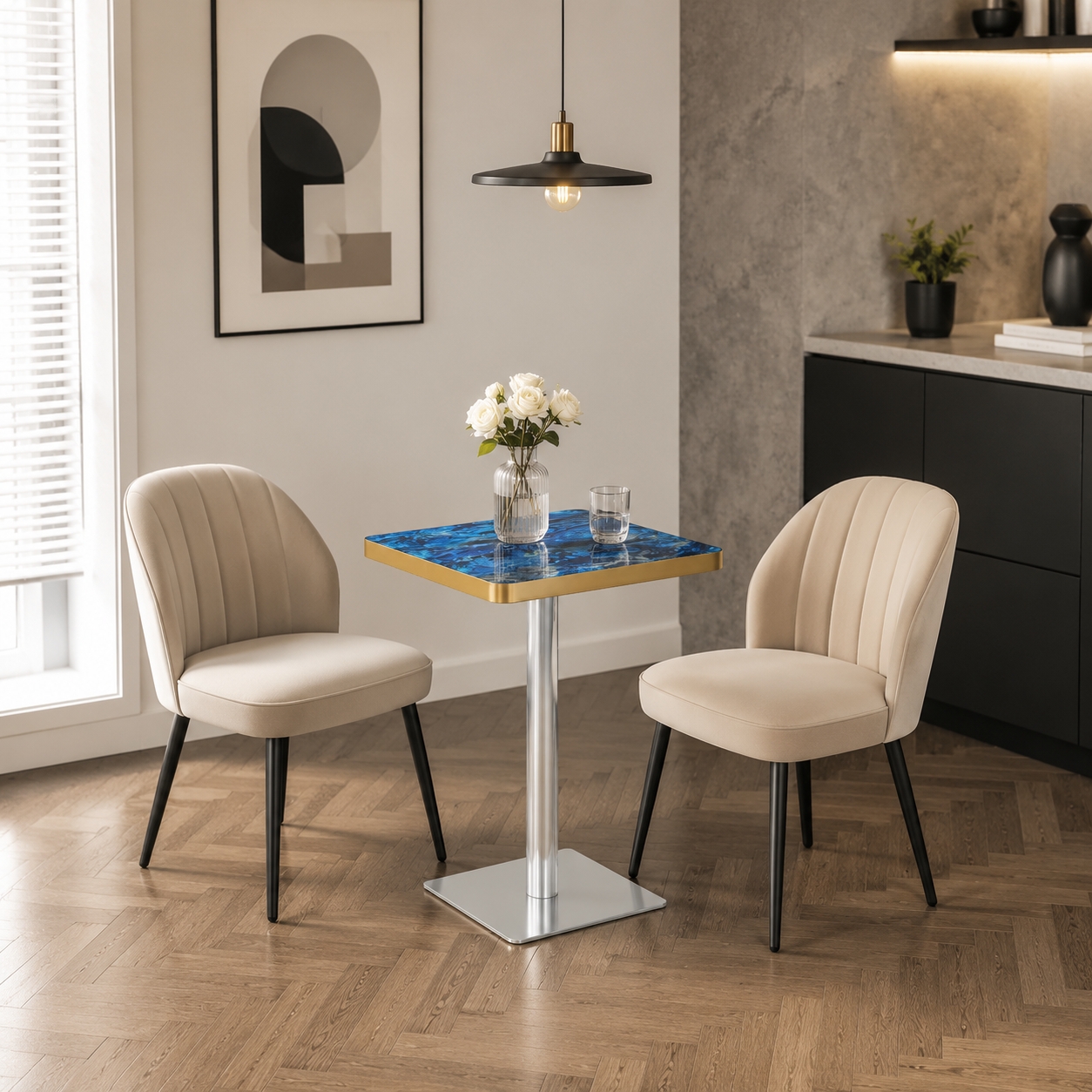 Vue principale du table à manger
