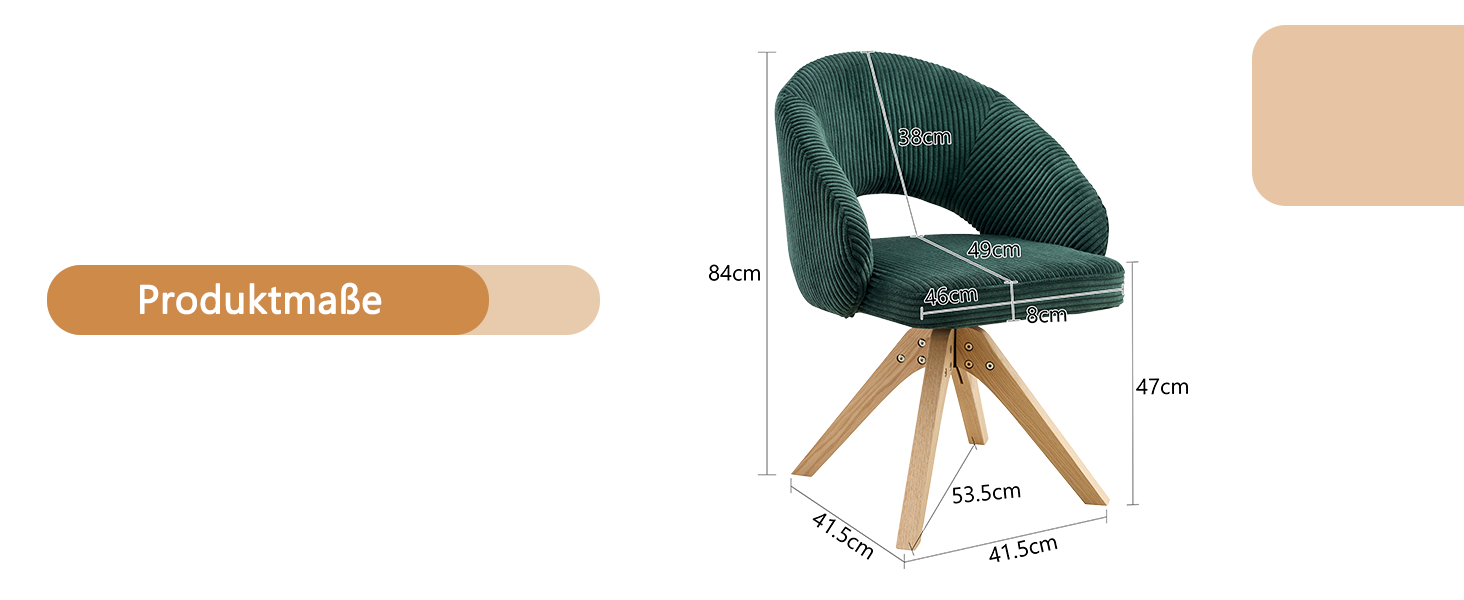 Présentation du chaise de salle à manger