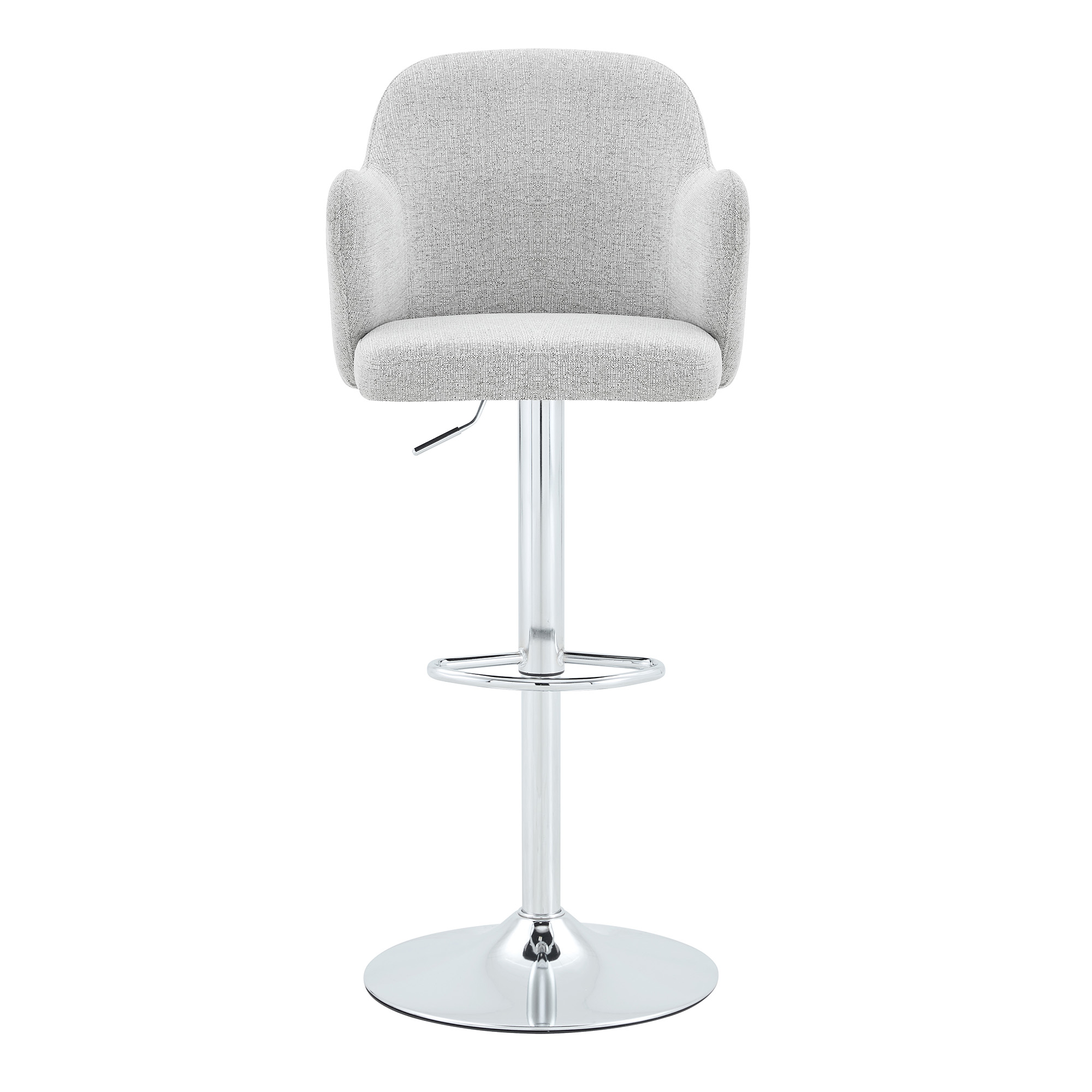 Lot de 2 tabourets de bar pivotants 360° en tissu - image 16