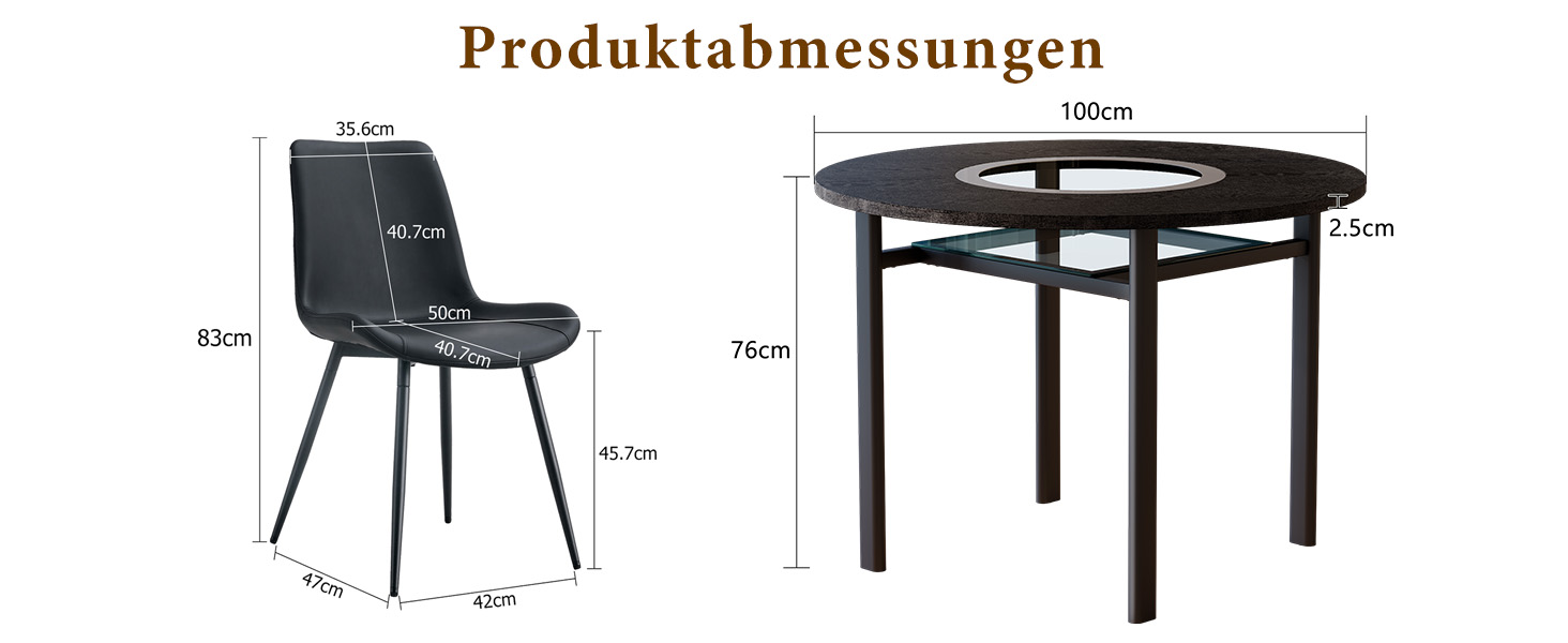 Présentation du ensemble table et chaises