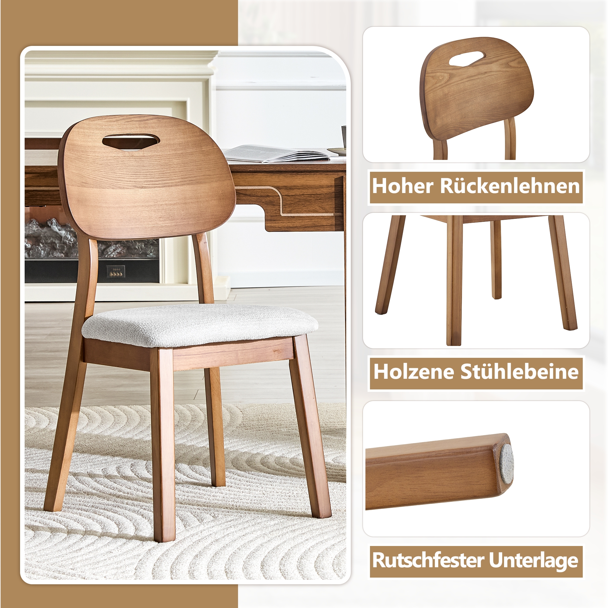 Détail du chaise de salle à manger