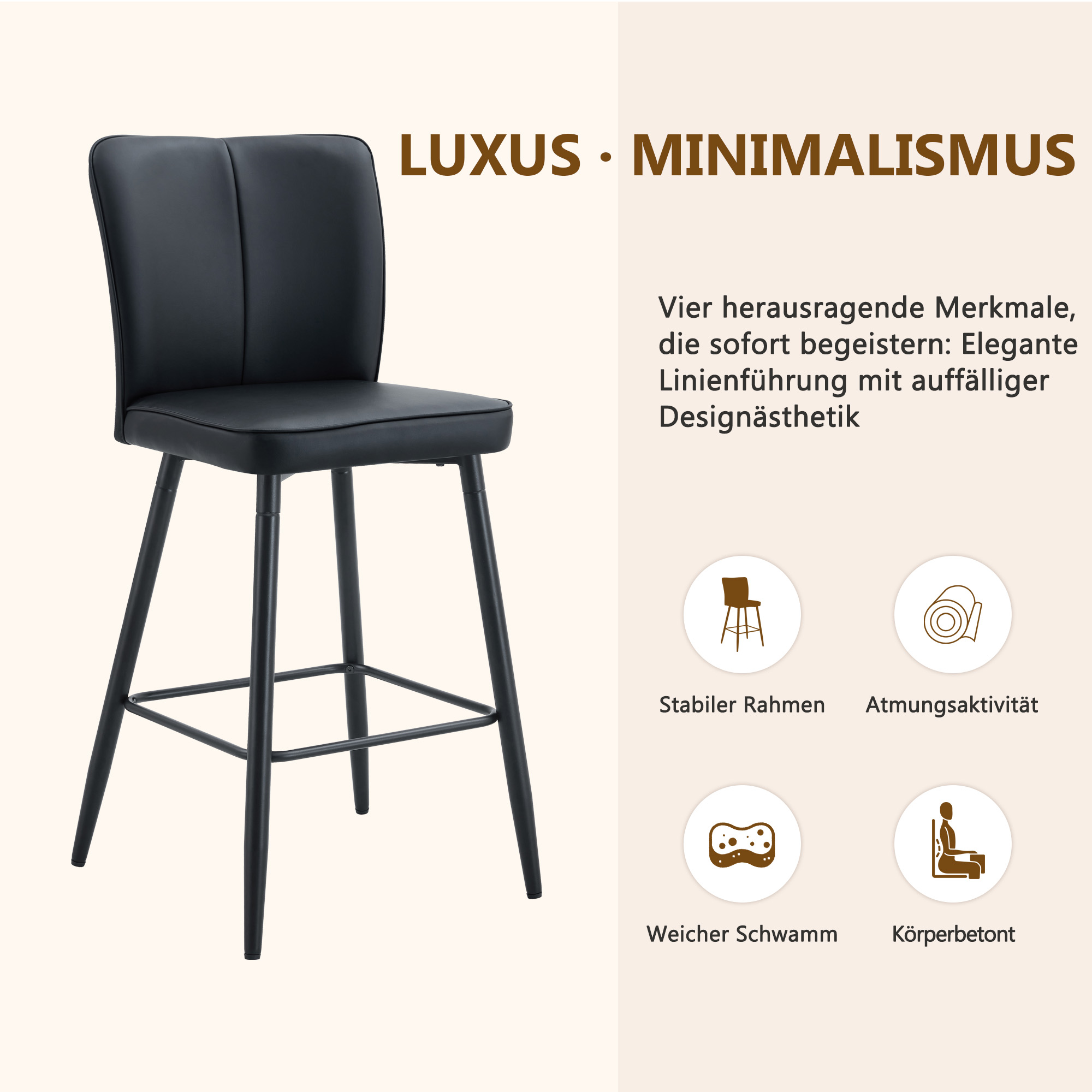 Détail du tabouret de bar