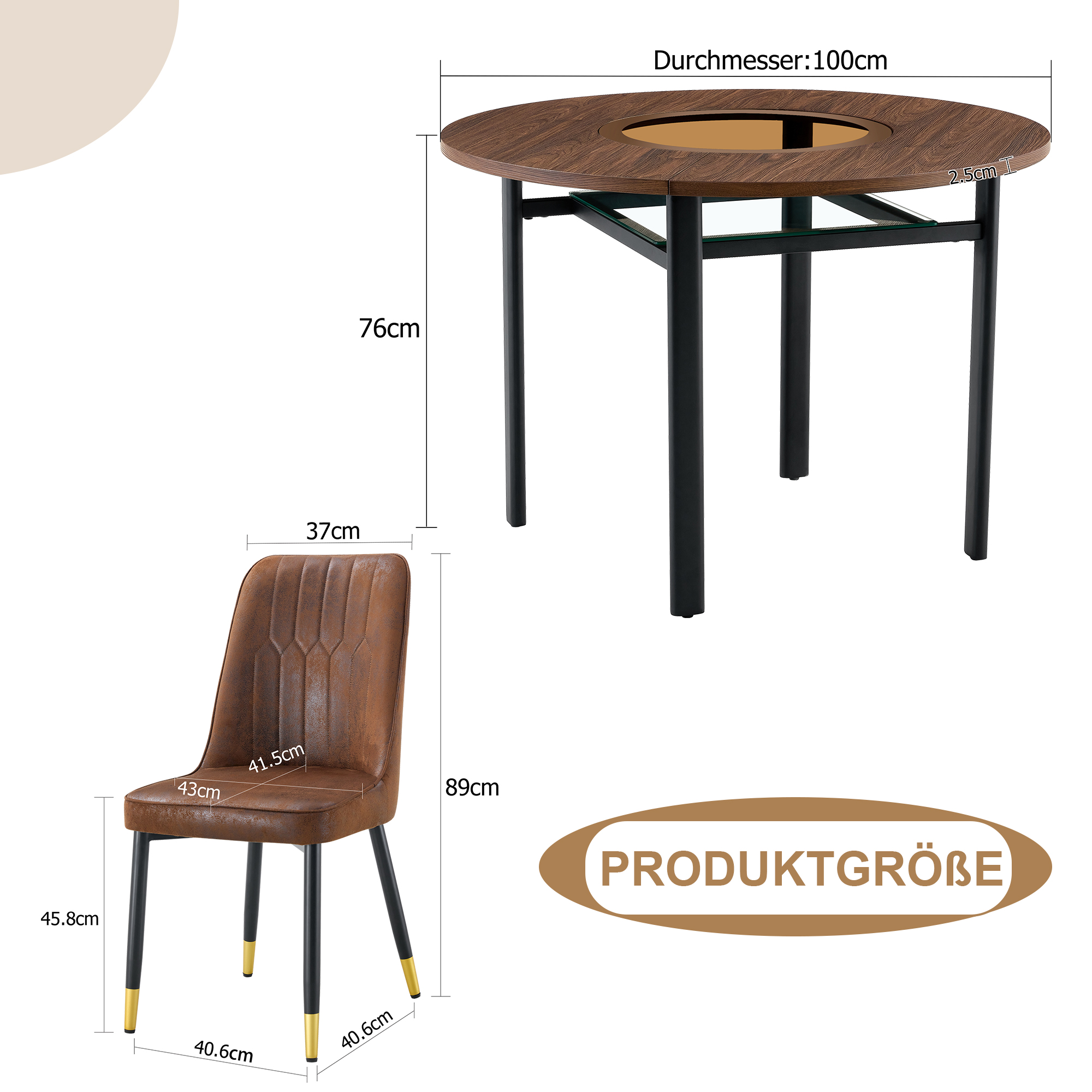 Dimensions du table à manger