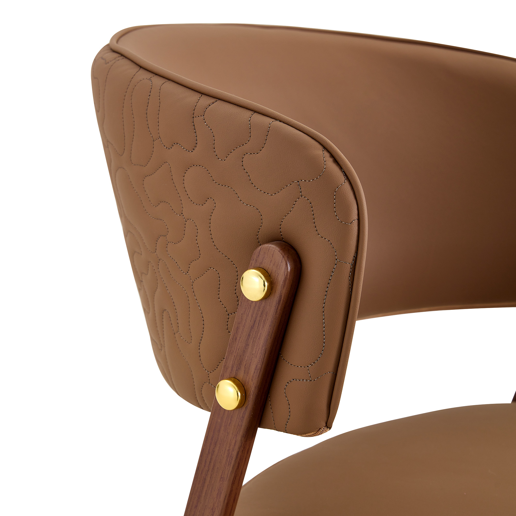 Chaise de salle à manger moderne en simili cuir av - image 13