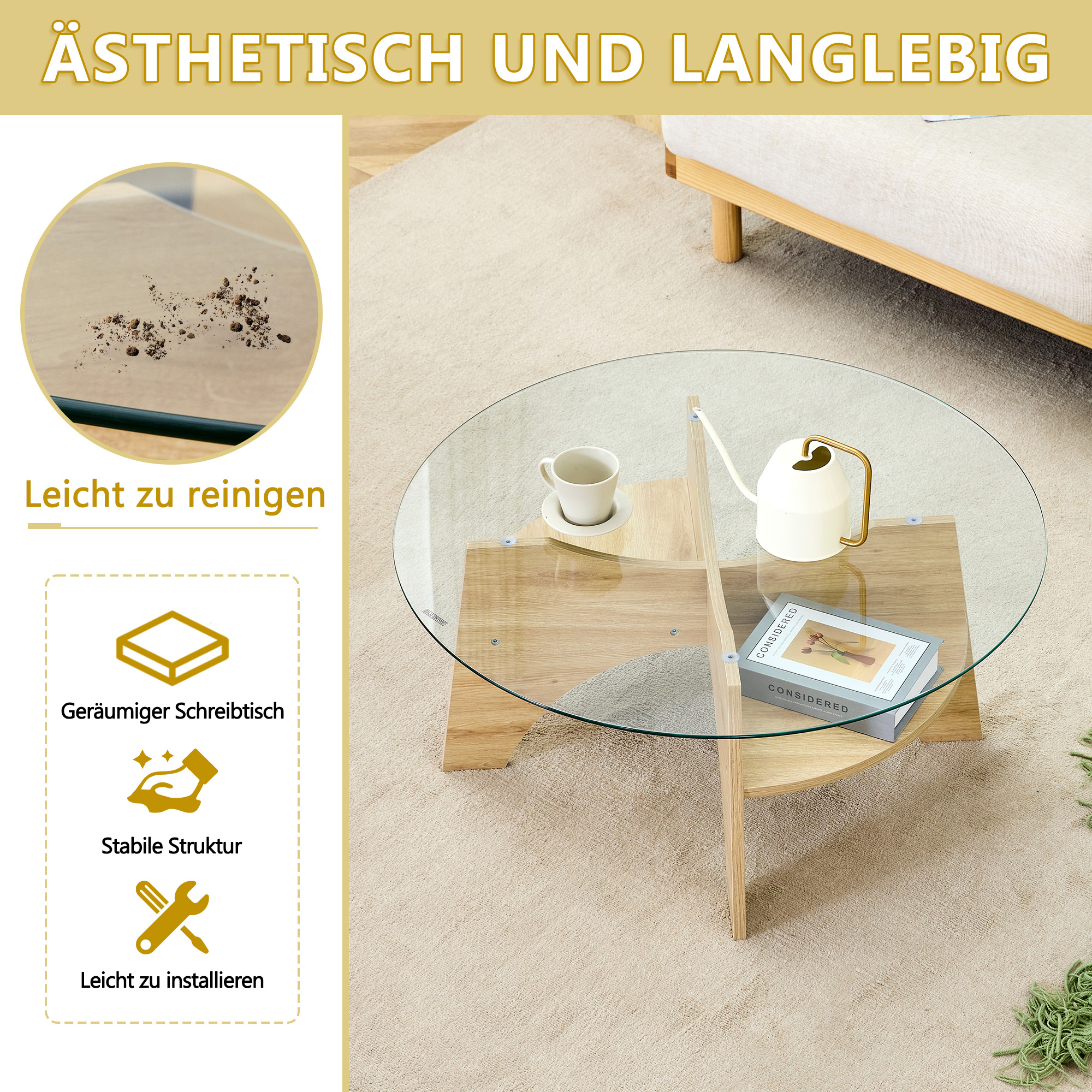 lignes épurées avec touche artistique, convient style moderne, scandinave et luxe léger
