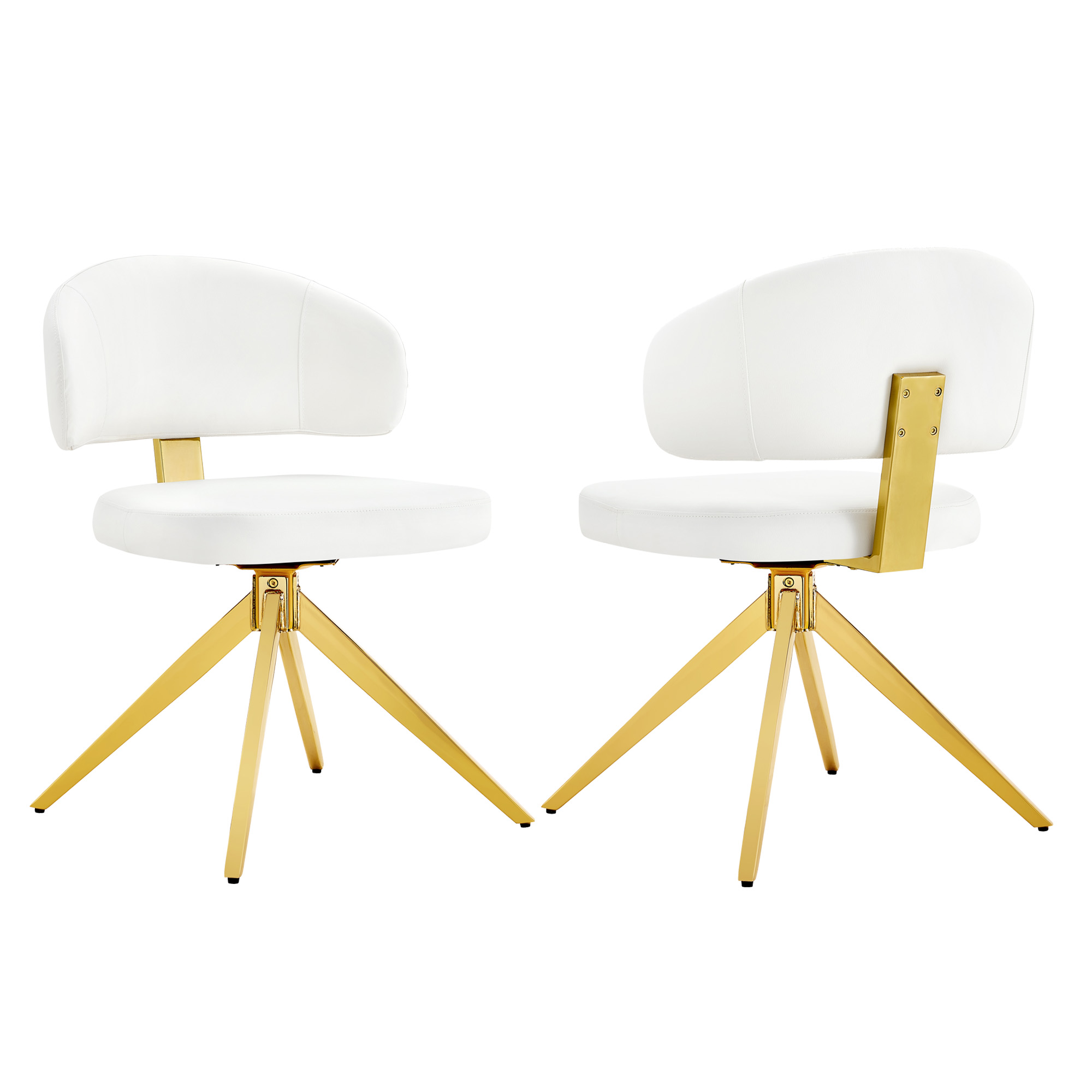 Lot de 2 chaises de salle à manger pivotantes 360° - image 3