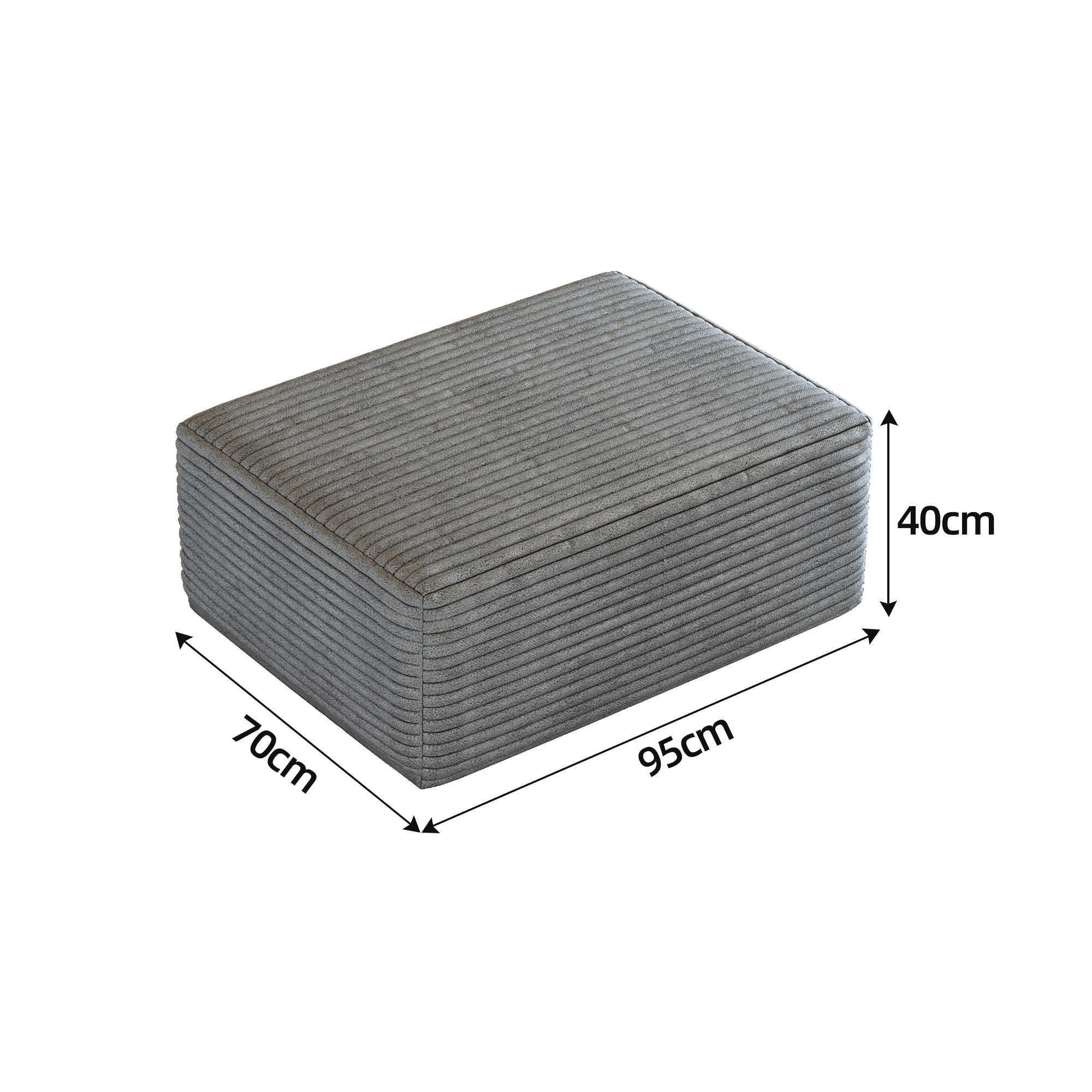 Dimensions du pouf
