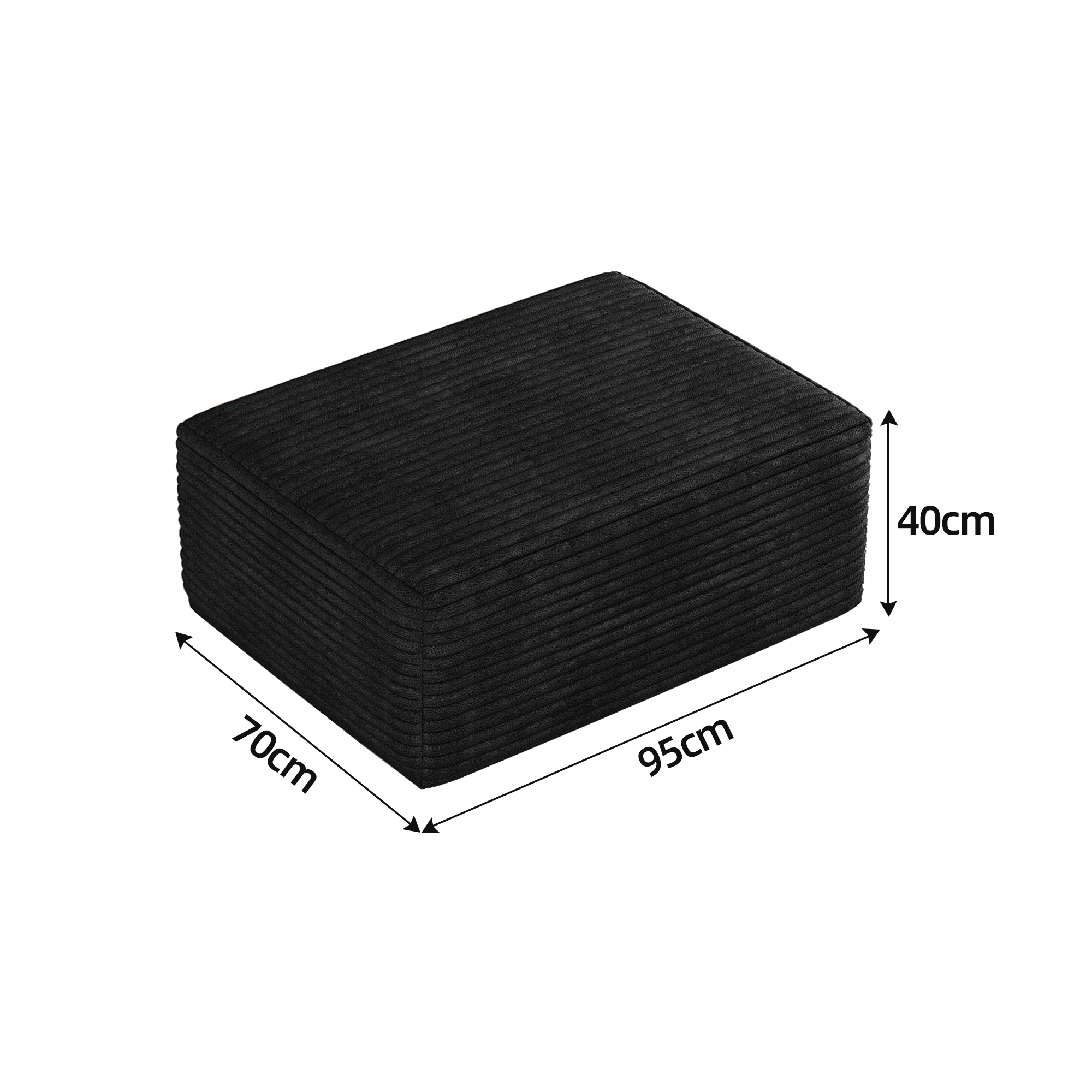 Dimensions du pouf
