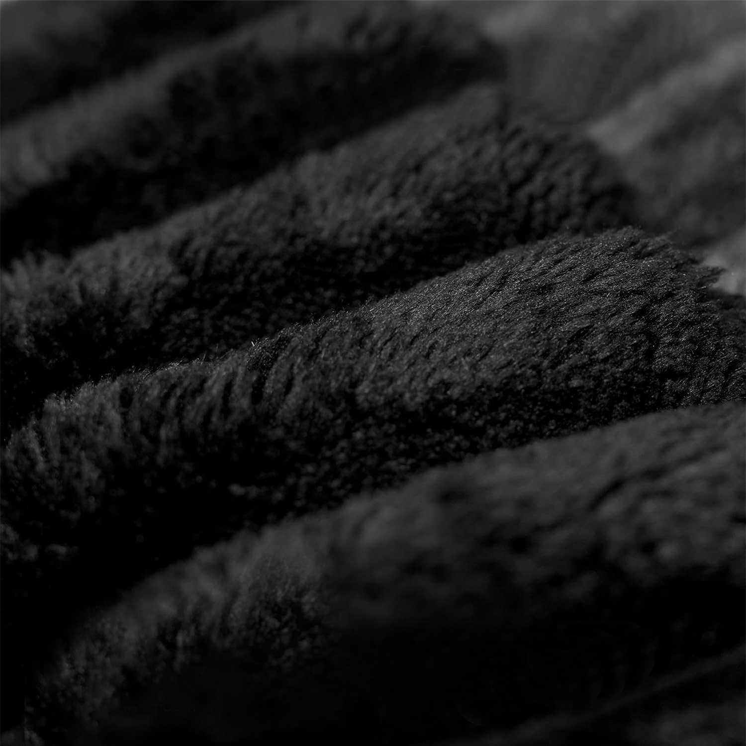 Canapé convertible 4 places 302 x 91 x 58 cm, Velours côtelé, noir - points forts 1