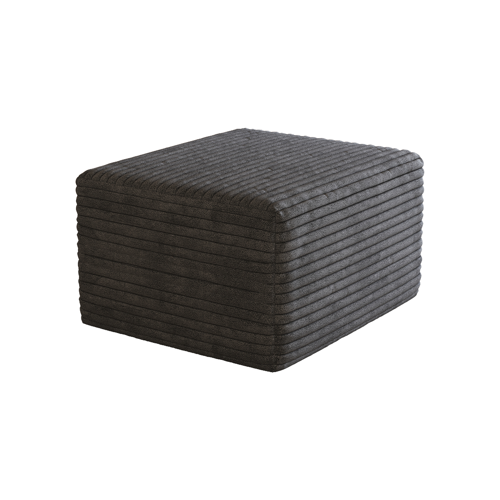 canapé modulaire velours côtelé lignes épurées style intemporel