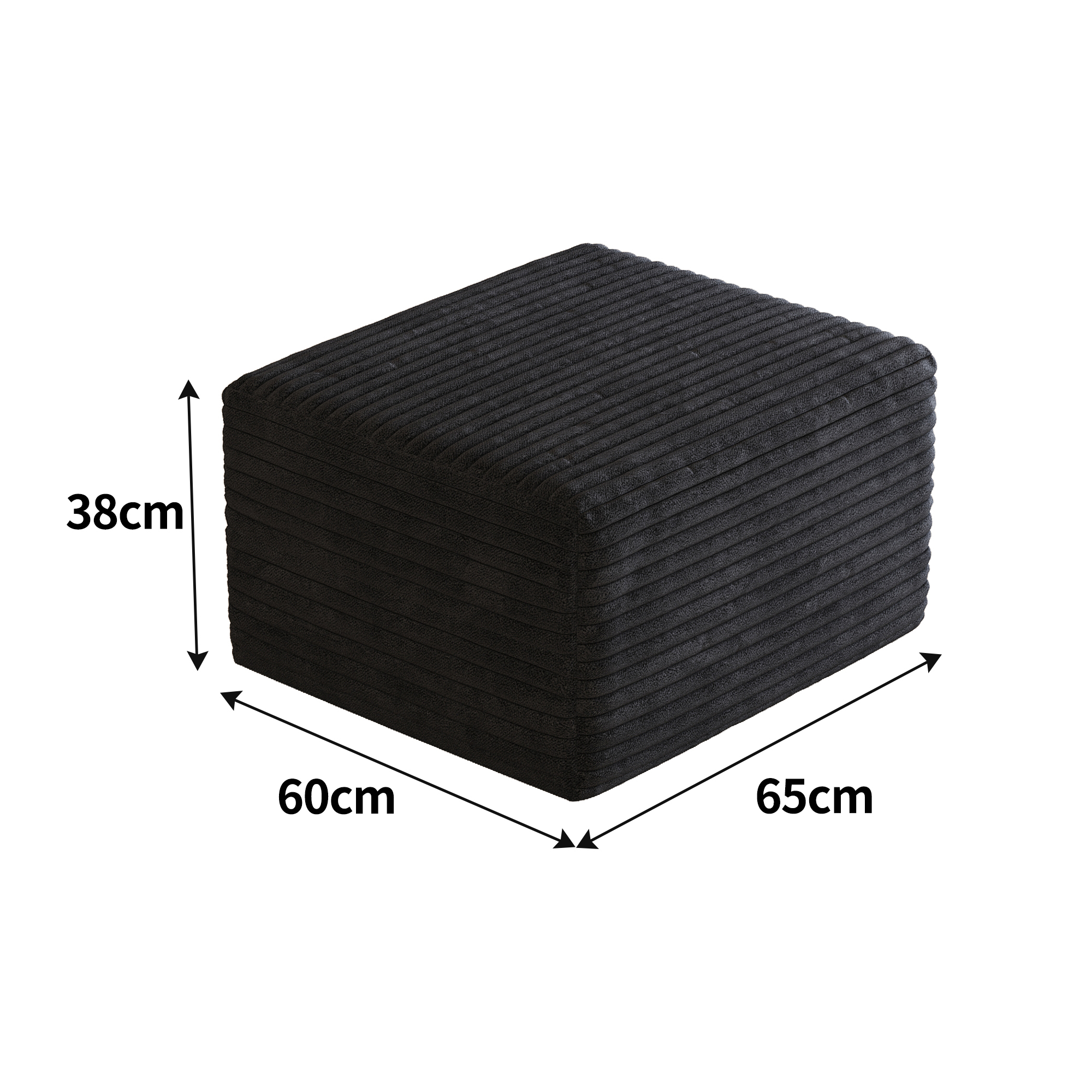 Dimensions du pouf